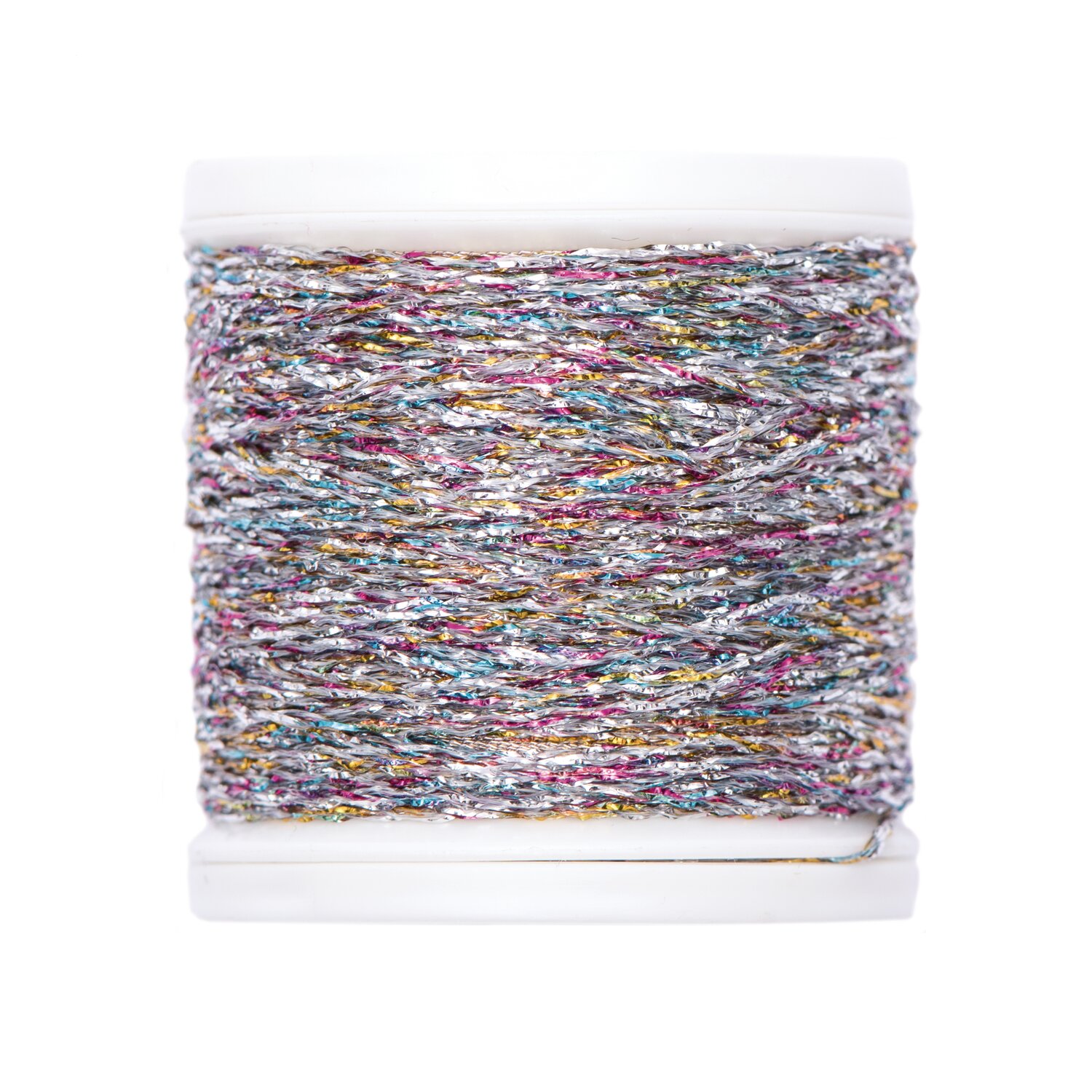 Sticktwist Metallic No. 10 40m Farbe Silber-Mehrfarbig von Rico Design