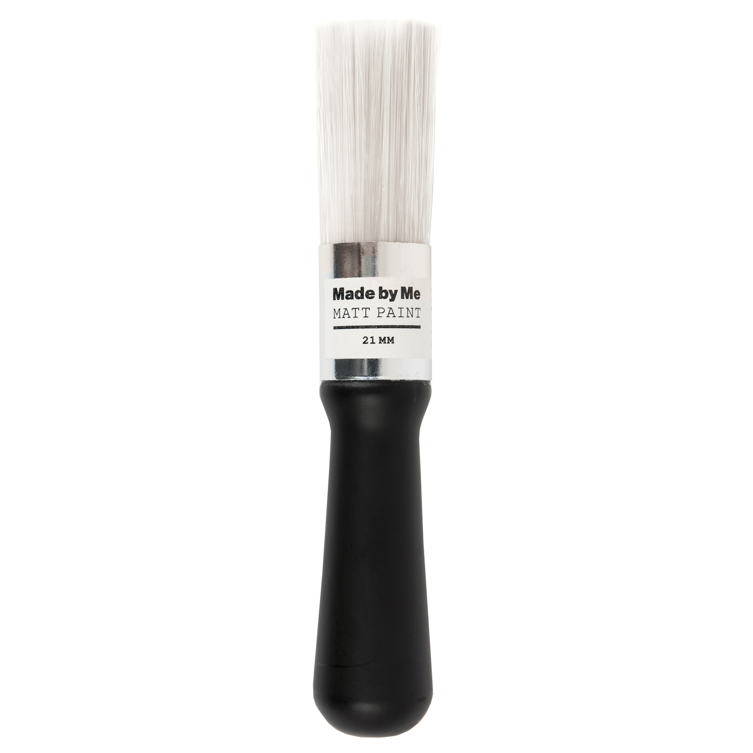 Rundpinsel matt paint synthetik 2,1cm von Rico Design Rundpinsel matt paint synthetik 2,1cm mit schwarzem Griff und weißen Borsten, ideal für präzises Malen.