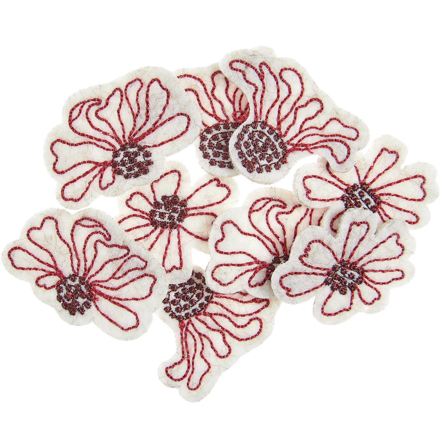 Filzstreu Blumen Pink von Rico Design
