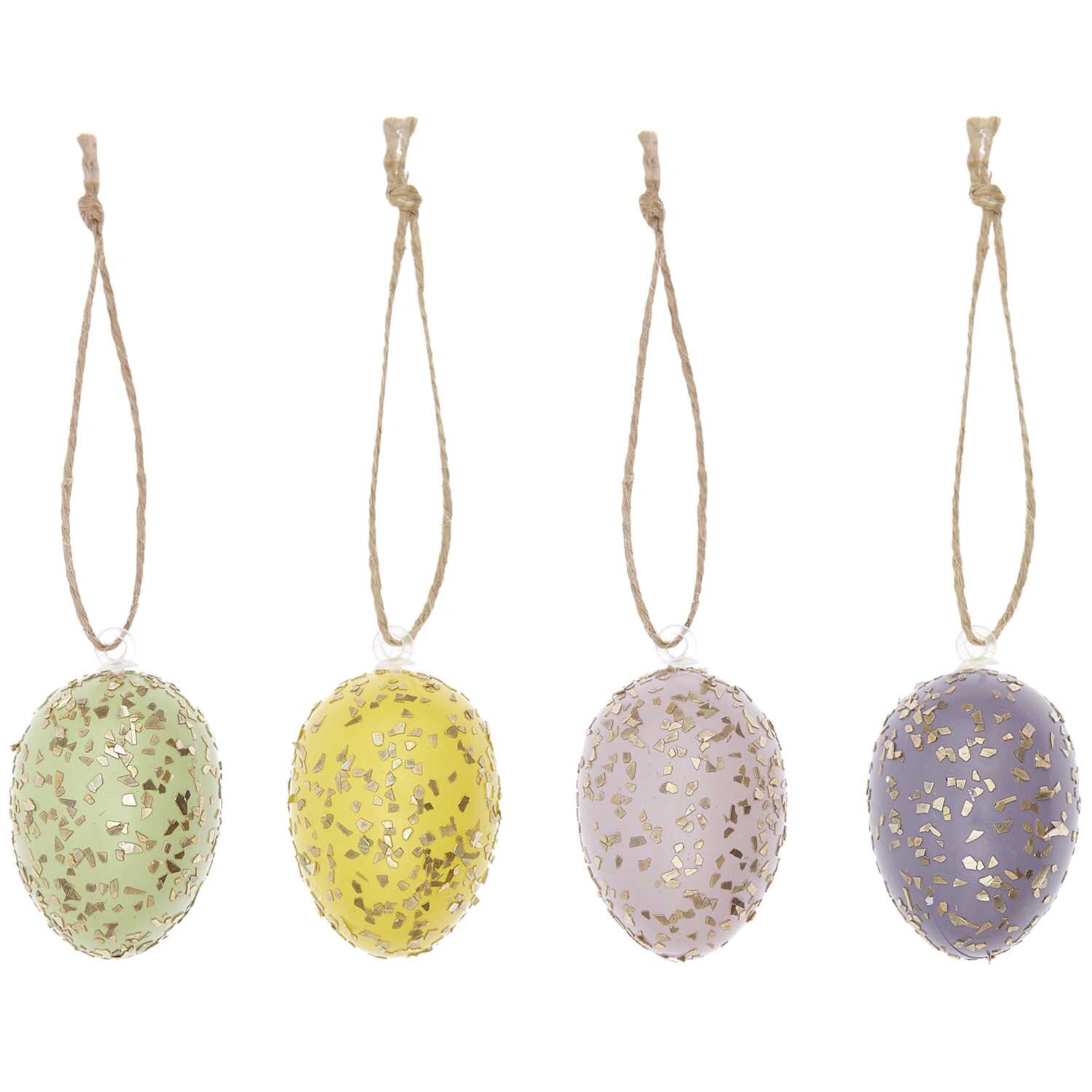 Deko-Eier Set Glitter