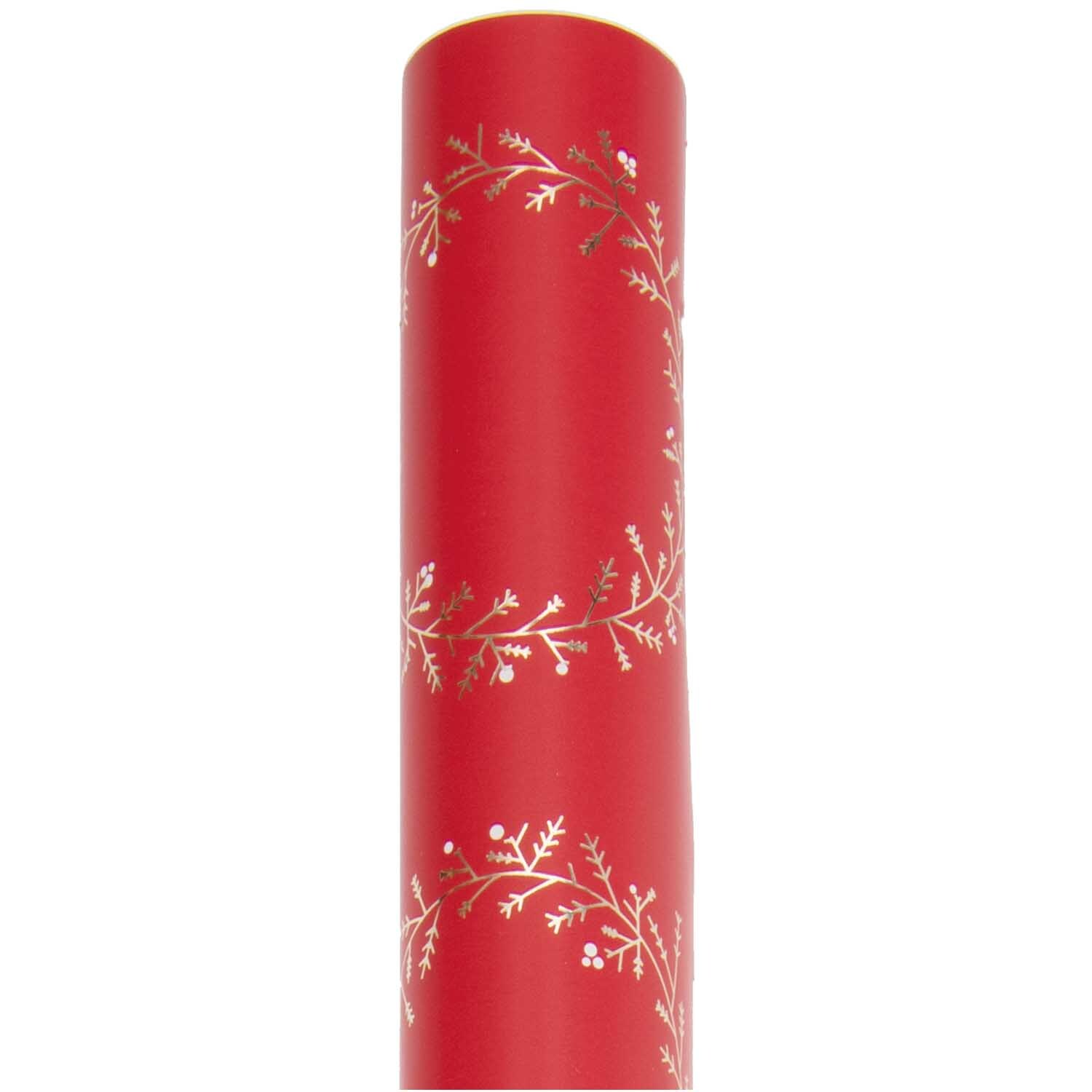 Paper Poetry Geschenkpapier Kränze rot 70cm 2m 80g/m² von Rico Design