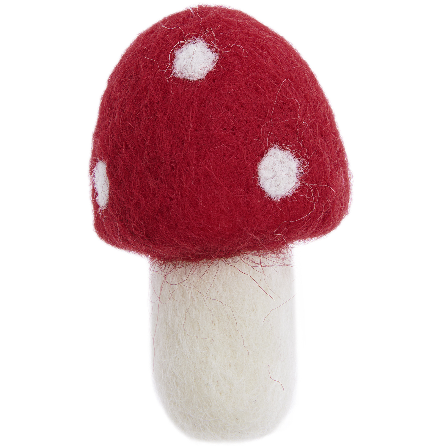 Filz Pilz rund rot 6x9cm Filz Pilz rund rot 6x9cm