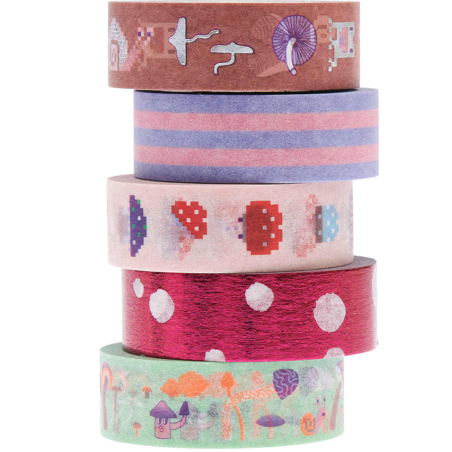 Paper Poetry Tape Set Shrooom Big Shroomies Paper Poetry Tape Set Shrooom Big Shroomies