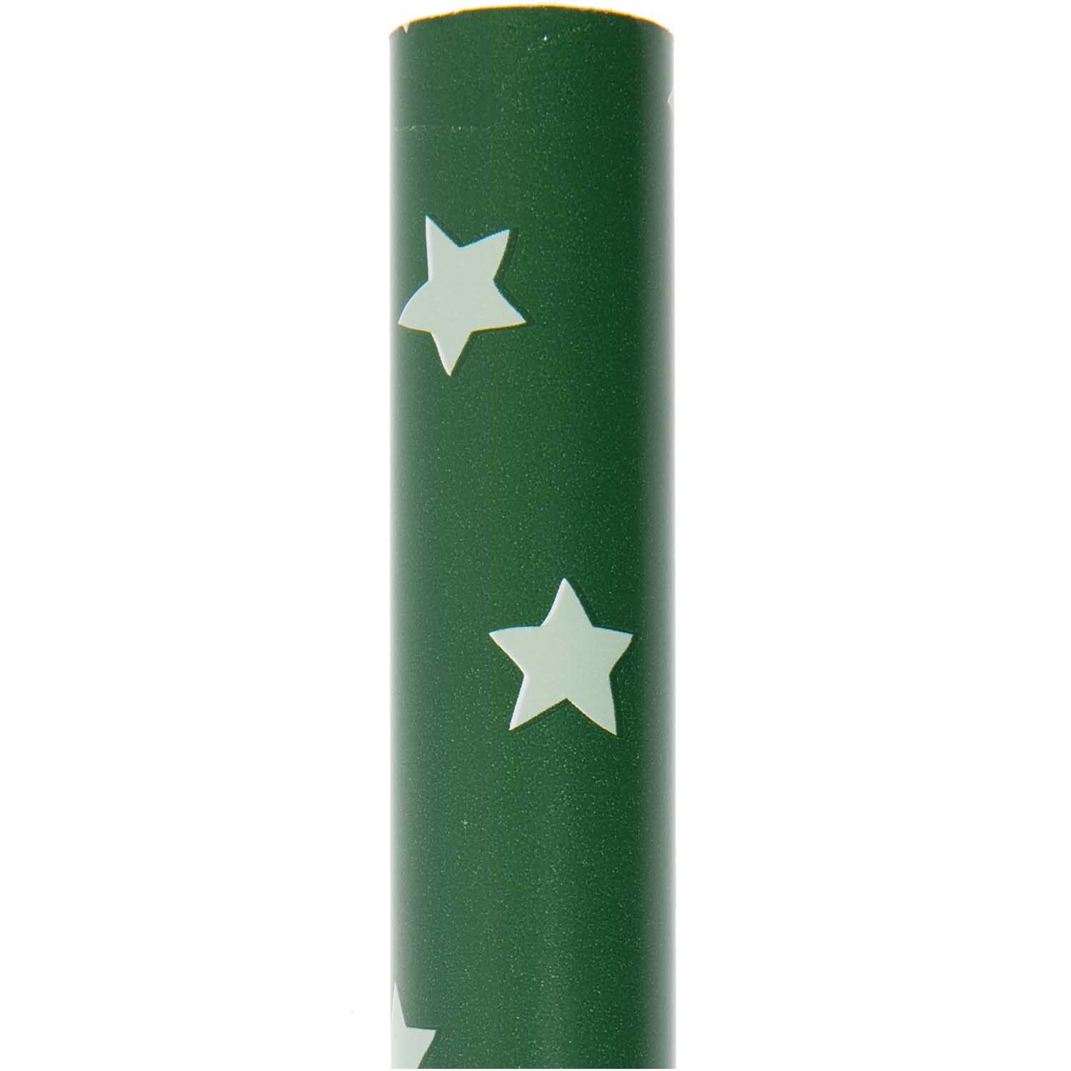 Paper Poetry Geschenkpapier Nostalgic Christmas Sterne grün 70cm 2m von Rico Design