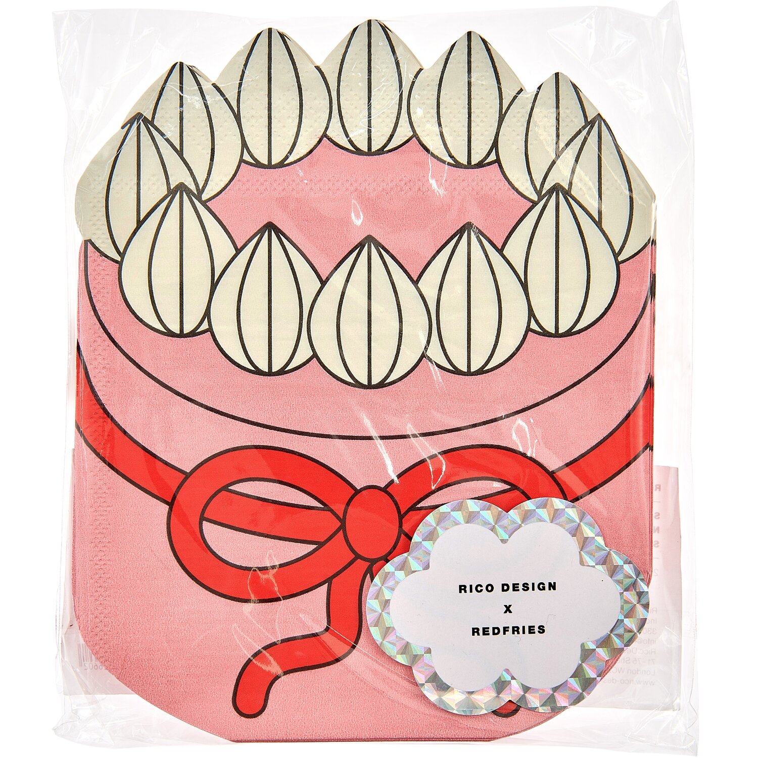 Rico Design x Redfries Servietten Torte 20 Stück 25x32cm von Rico Design