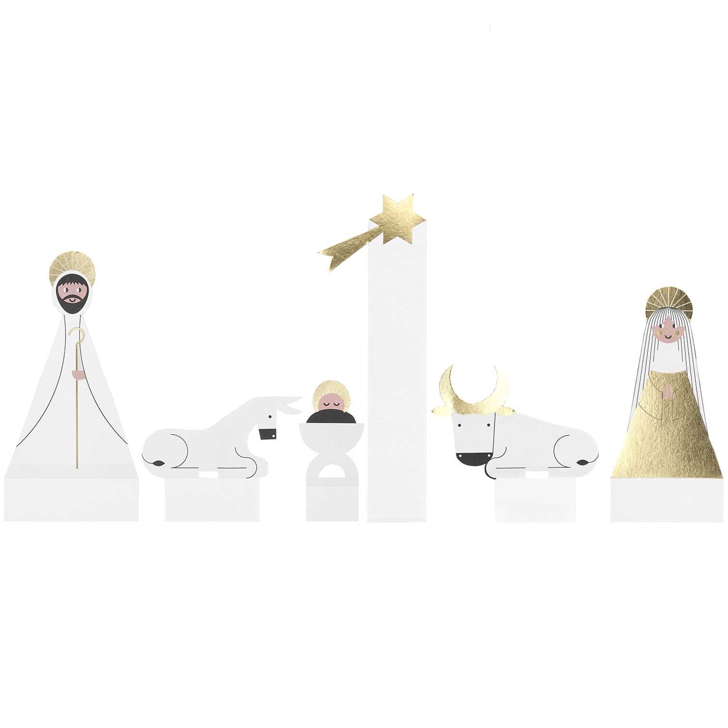 Paper Poetry Kartendeko-Set Holy Family 6 Stück 350g/m2 Paper Poetry Kartendeko-Set Holy Family 6 Stück 350g/m2