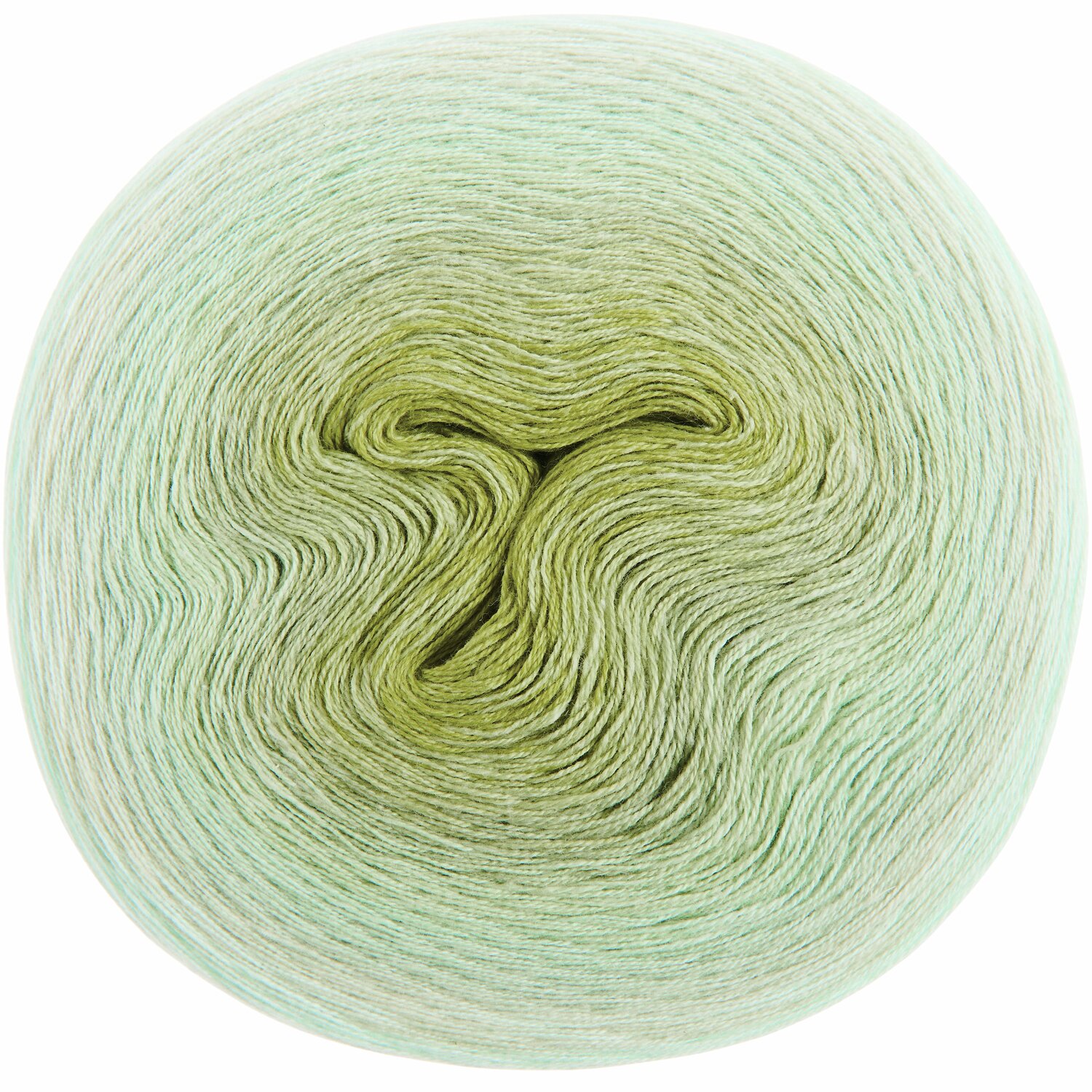 Creative Cotton Dégradé Lucky 8, sanfte Grün- und Blautöne, 200g 800m, ideal für Strickprojekte.