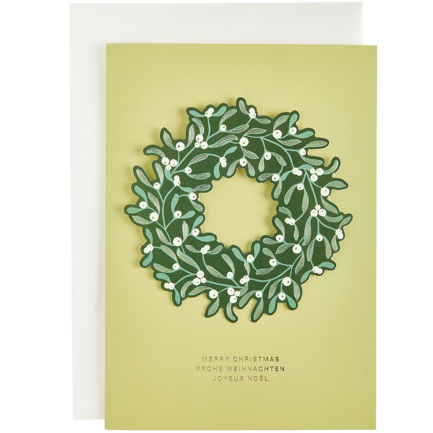  3D-Kartenset A5 Advent Kranz Mint/Gold von Rico Design