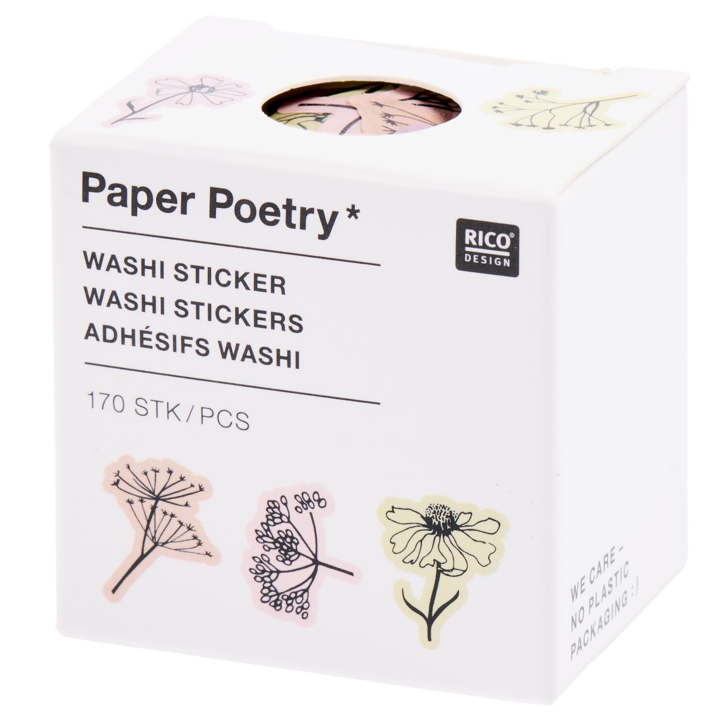 Paper Poetry Washi Sticker In the Meadow 200 Stück von Rico Design