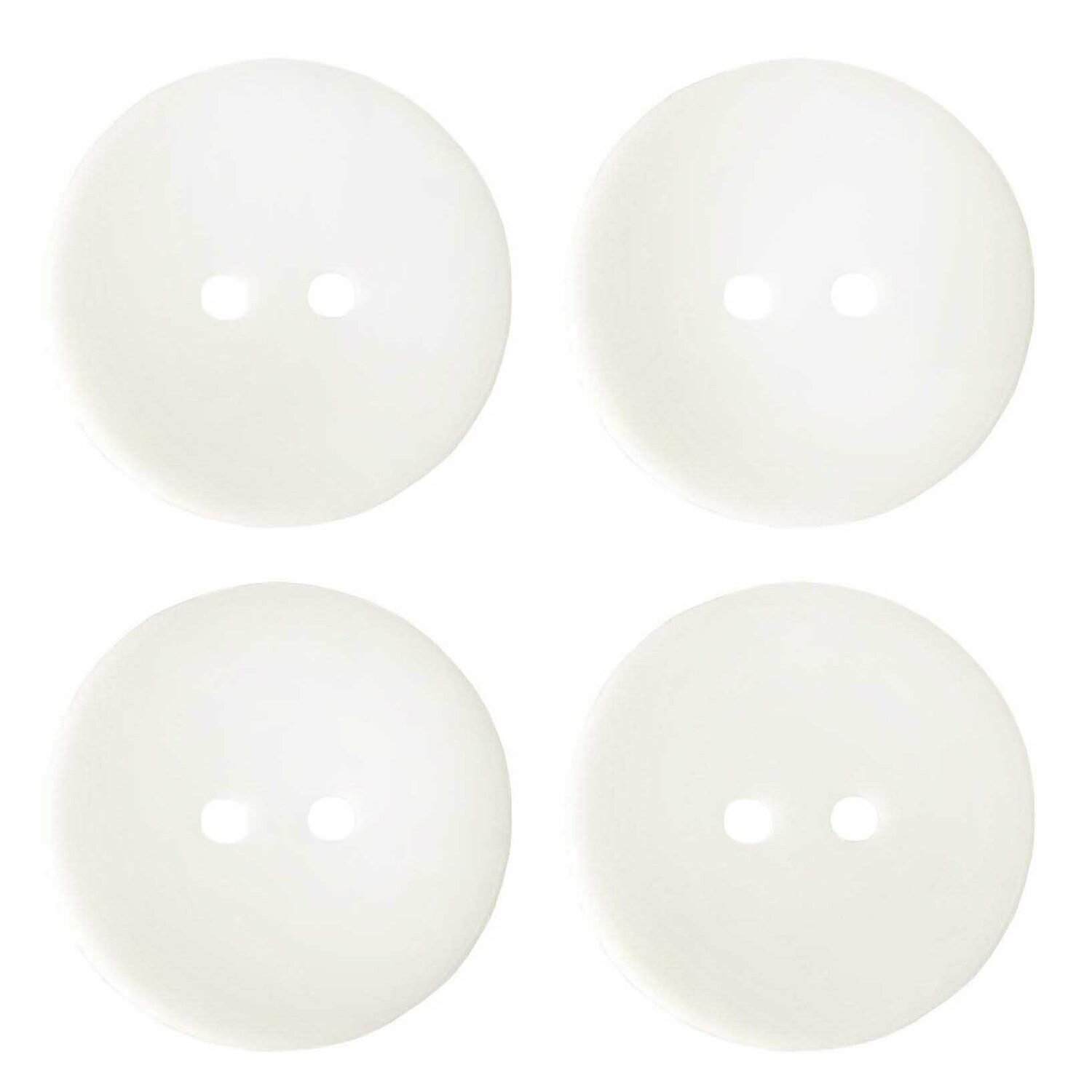 Knöpfe Weiß 2 cm 12 Stück von Rico Design