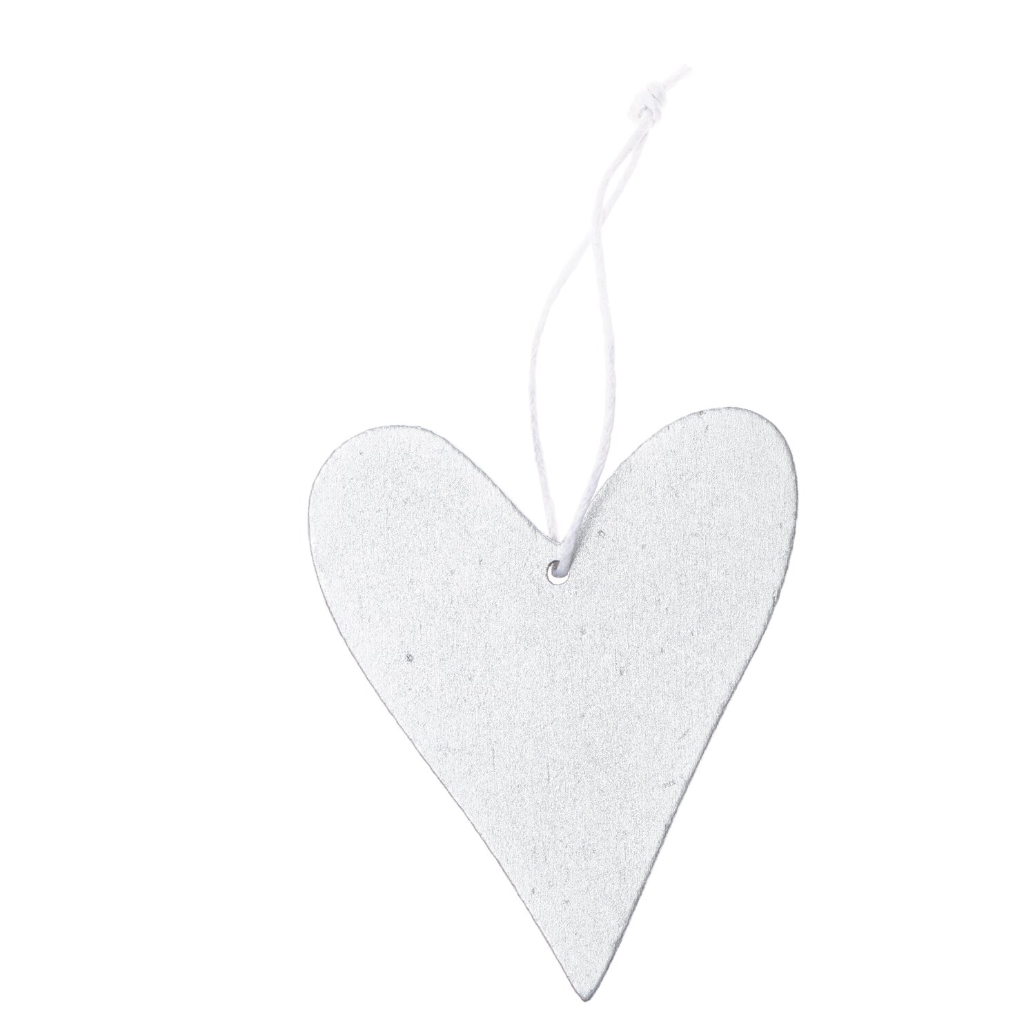 Holzhänger Herz silber von Rico Design, elegantes Herz aus Holz mit Aufhängung, ideal für Dekorationen.