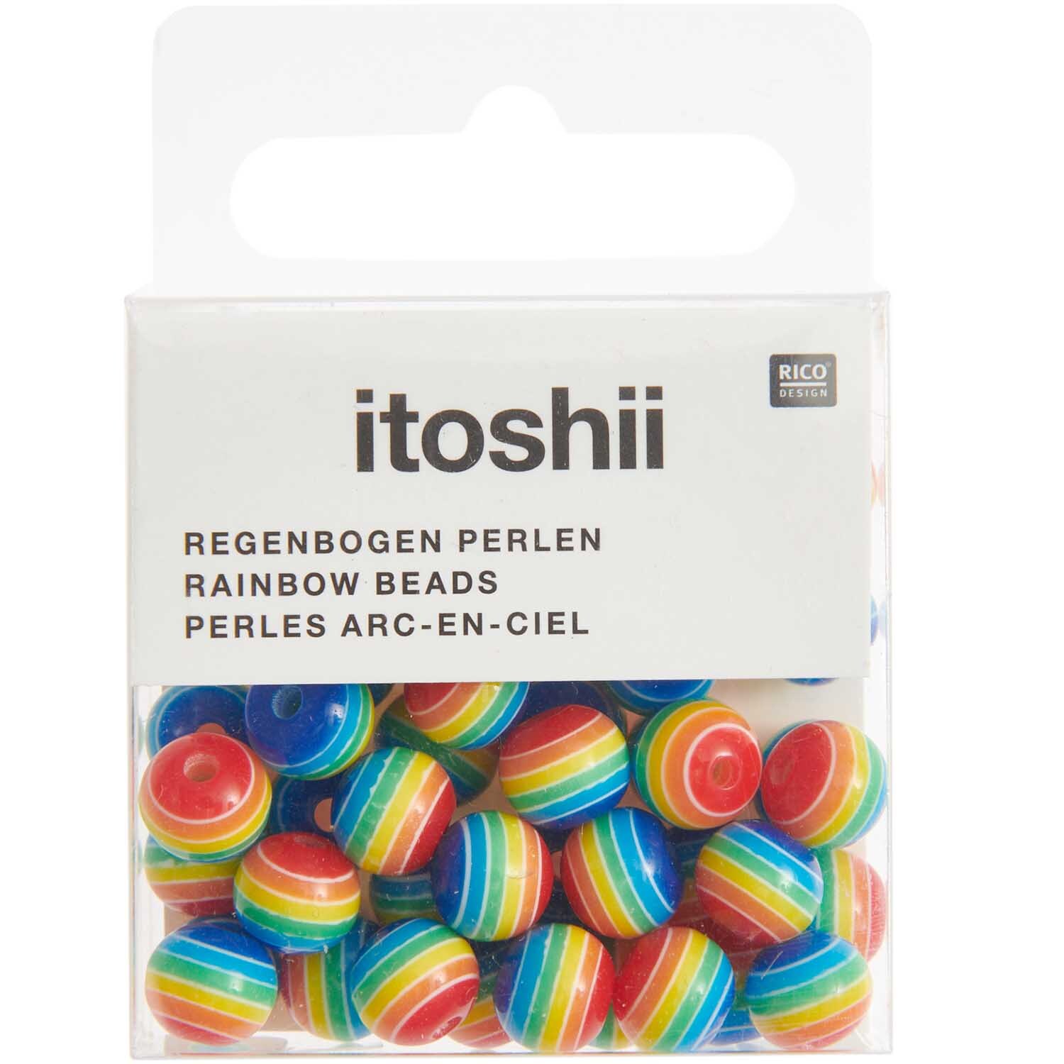 itoshii Regenbogen Perlen 8mm 48 Stück itoshii Regenbogen Perlen 8mm 48 Stück