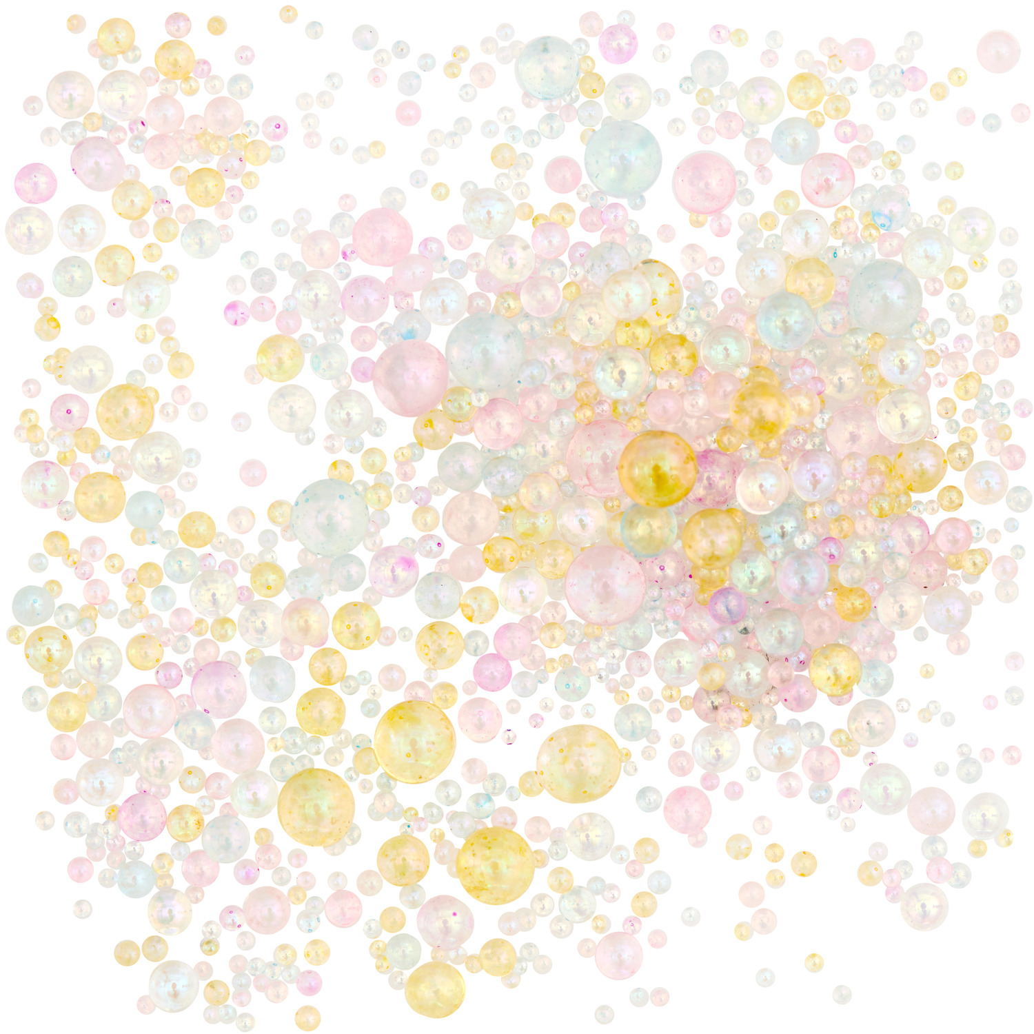 Füllmaterial für Resin Glaskugeln in irisierendem Rosa-Mix von Rico Design, ideal für kreative Bastelprojekte.