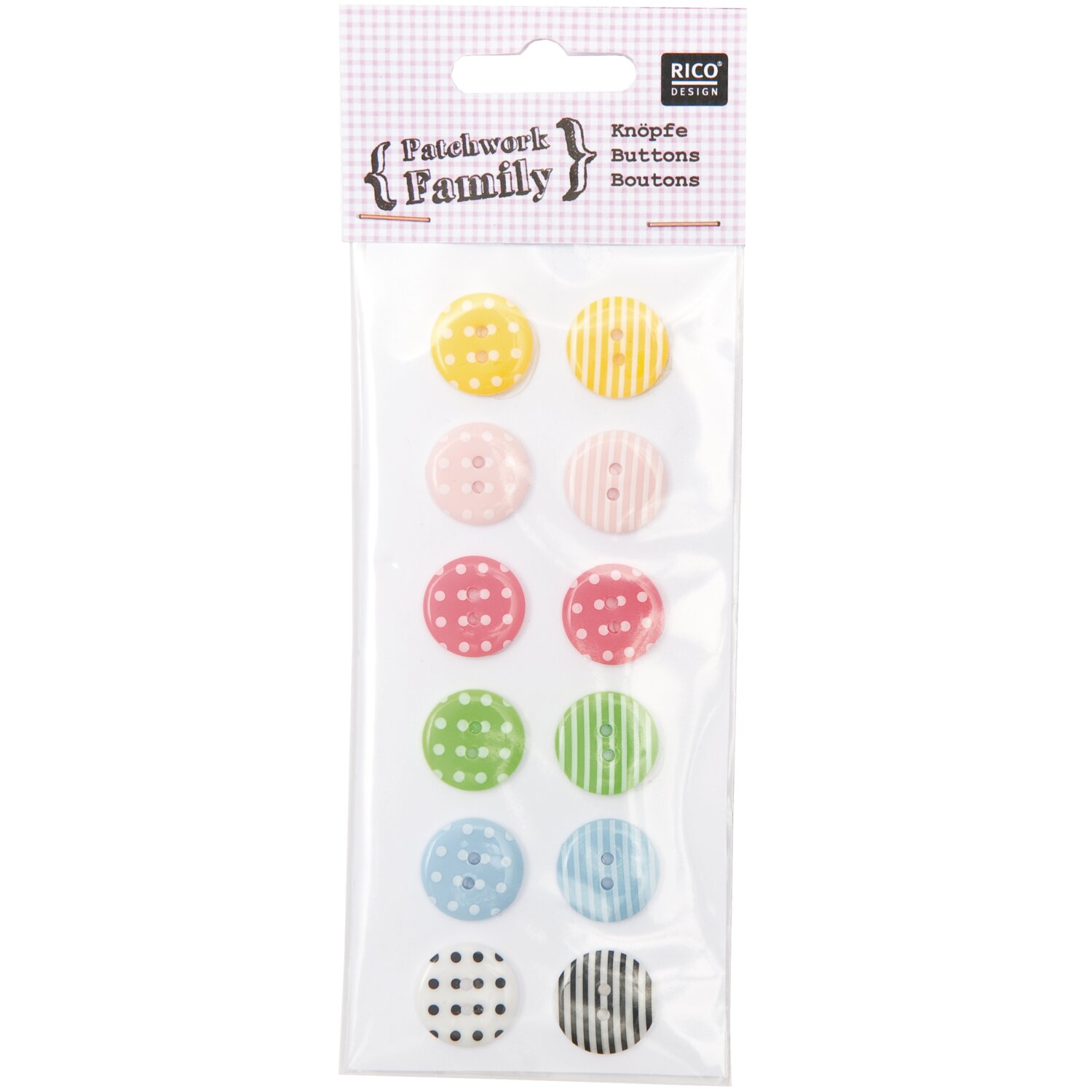 Knöpfe 1,8cm 12 Stück von Rico Design