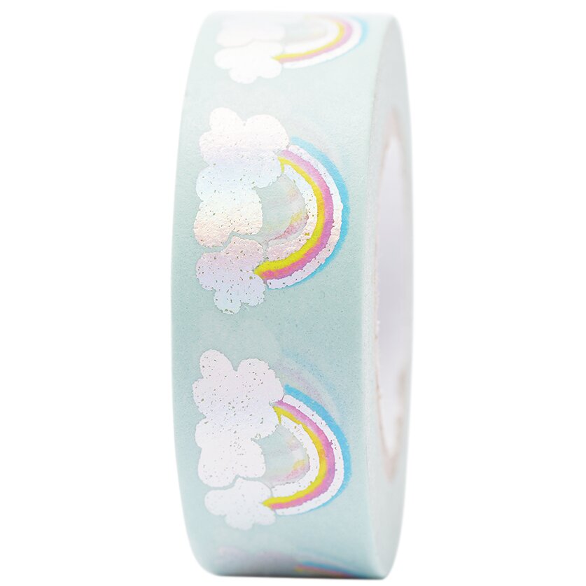 Paper Poetry Tape Regenbogen irisierend 15mm 10m von Rico Design