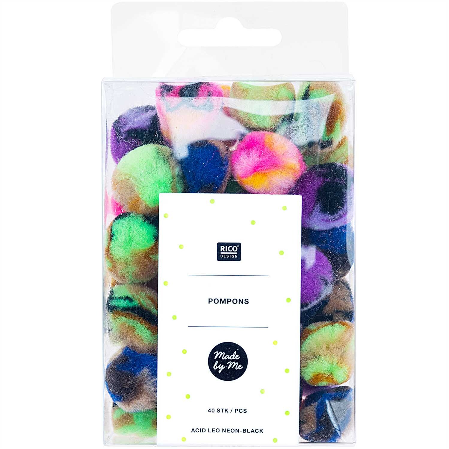 Pompons Acid Leo 25mm 40 Stück Pompons Acid Leo 25mm 40 Stück