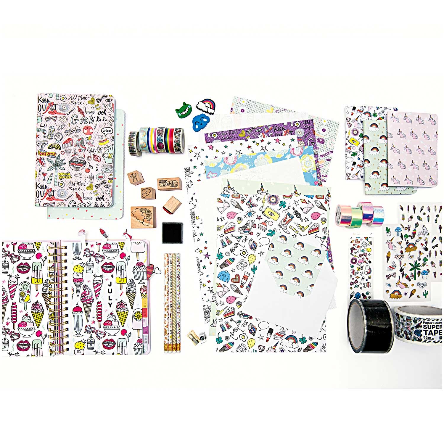 Paper Poetry Mirror Rainbow Tape grün 19mm 5m Paper Poetry Mirror Rainbow Tape grün 19mm 5m