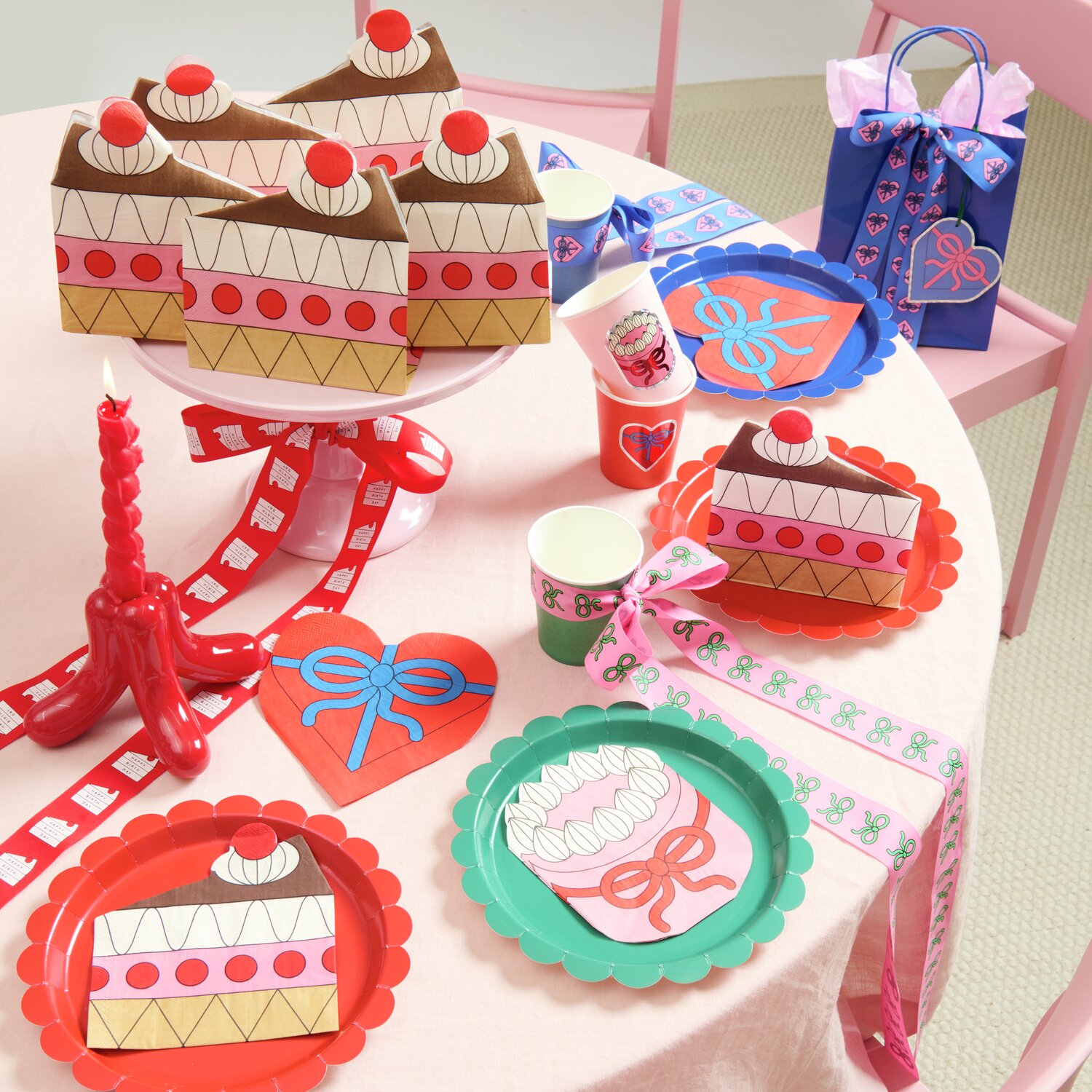 Rico Design x Redfries Servietten Herz 20 Stück 32,4x32,4cm von Rico Design