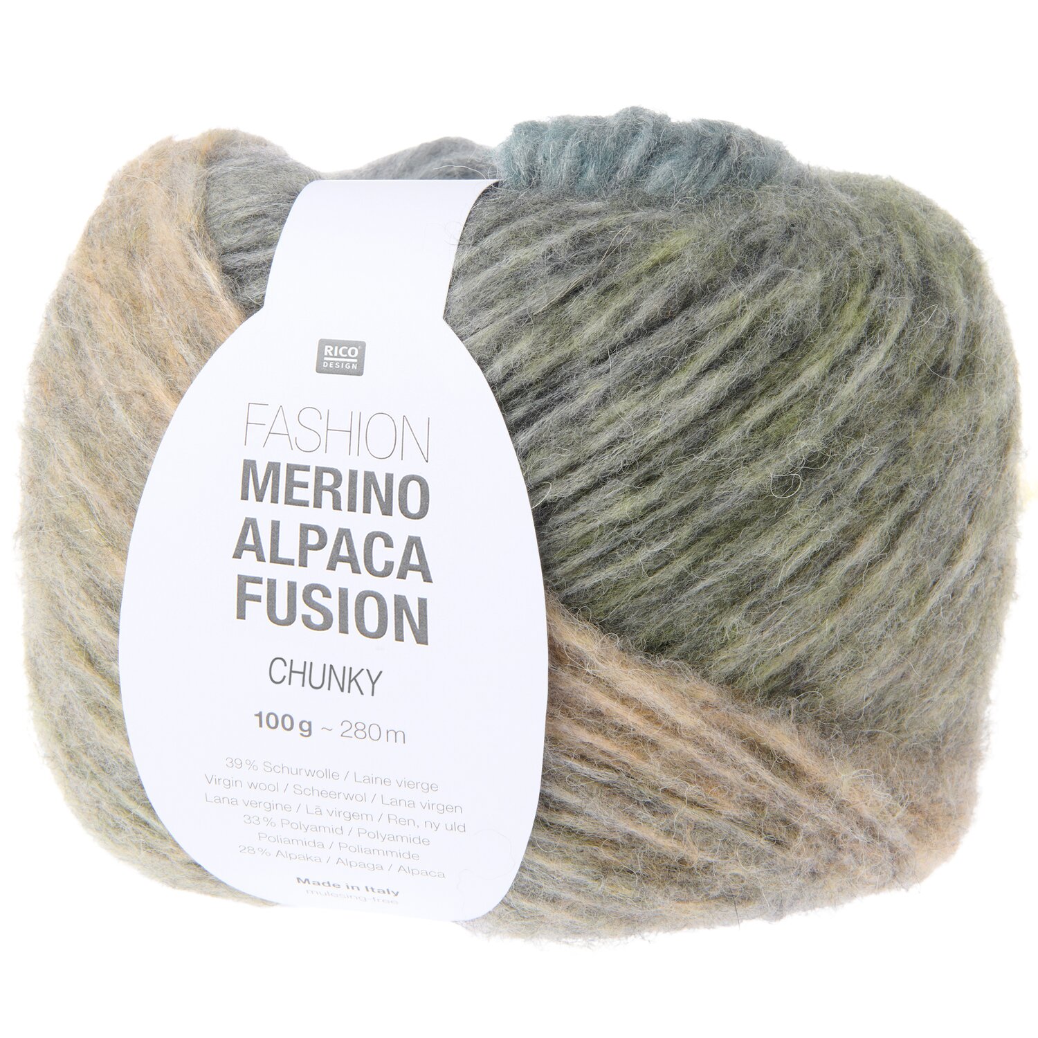 Fashion Merino Alpaca Fusion Chunky Strickset Pullover Modell 17 aus Lovewool No. 23, Rico Design Garnknäuel, mehrfarbig meliert, 100g 280m für kuschelige Projekte