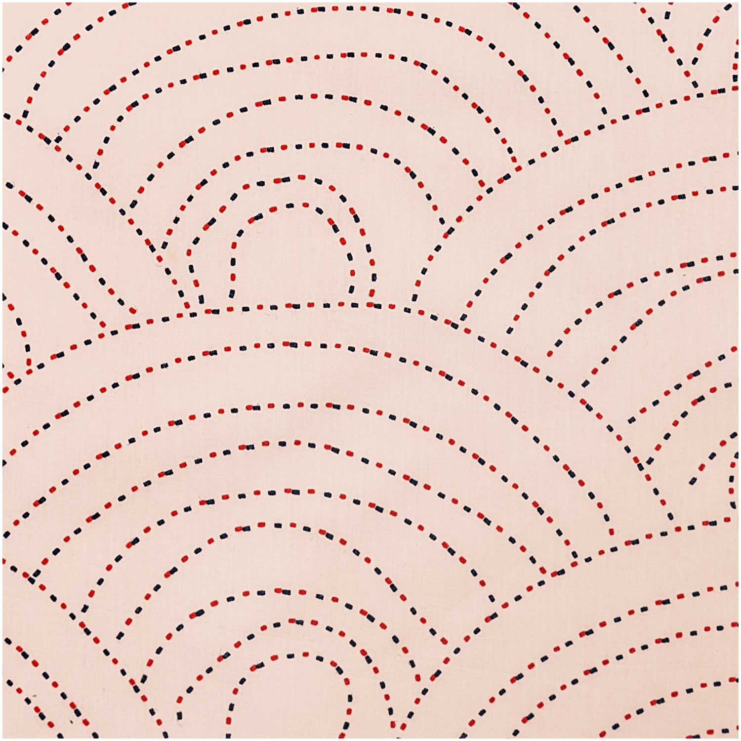 Druckstoff Jardin Japonais Wellen rosa 50x140cm Druckstoff Jardin Japonais Wellen rosa 50x140cm