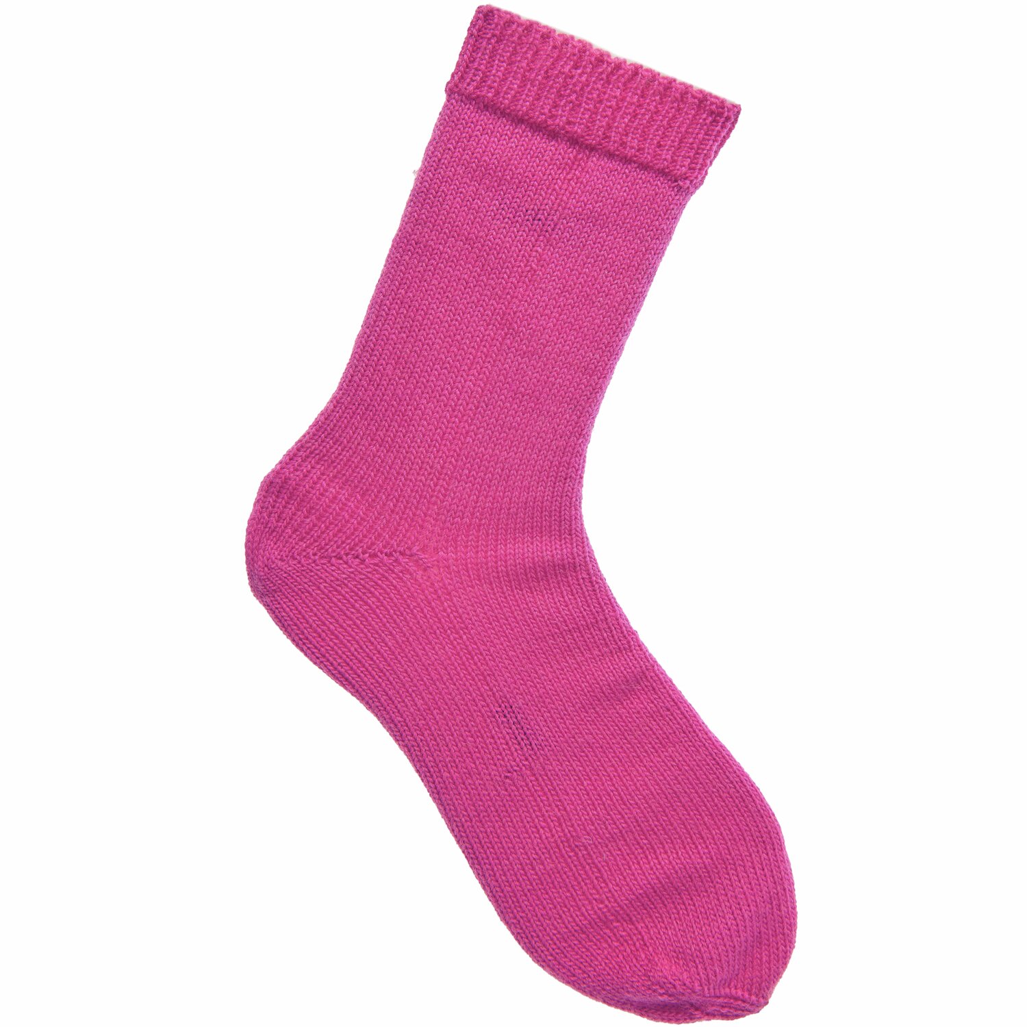 Sockenwolle Premium 4-fädig in leuchtendem Pink, 100g 380m, ideal für warme, strapazierfähige Stricksocken.
