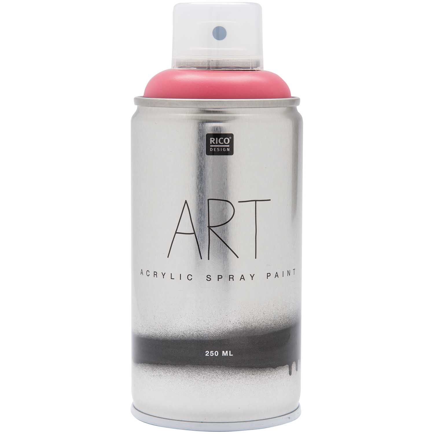 Art Acrylic Spray 250ml von Rico Design in Koralle. Die Sprühdose zeigt das elegante Design.