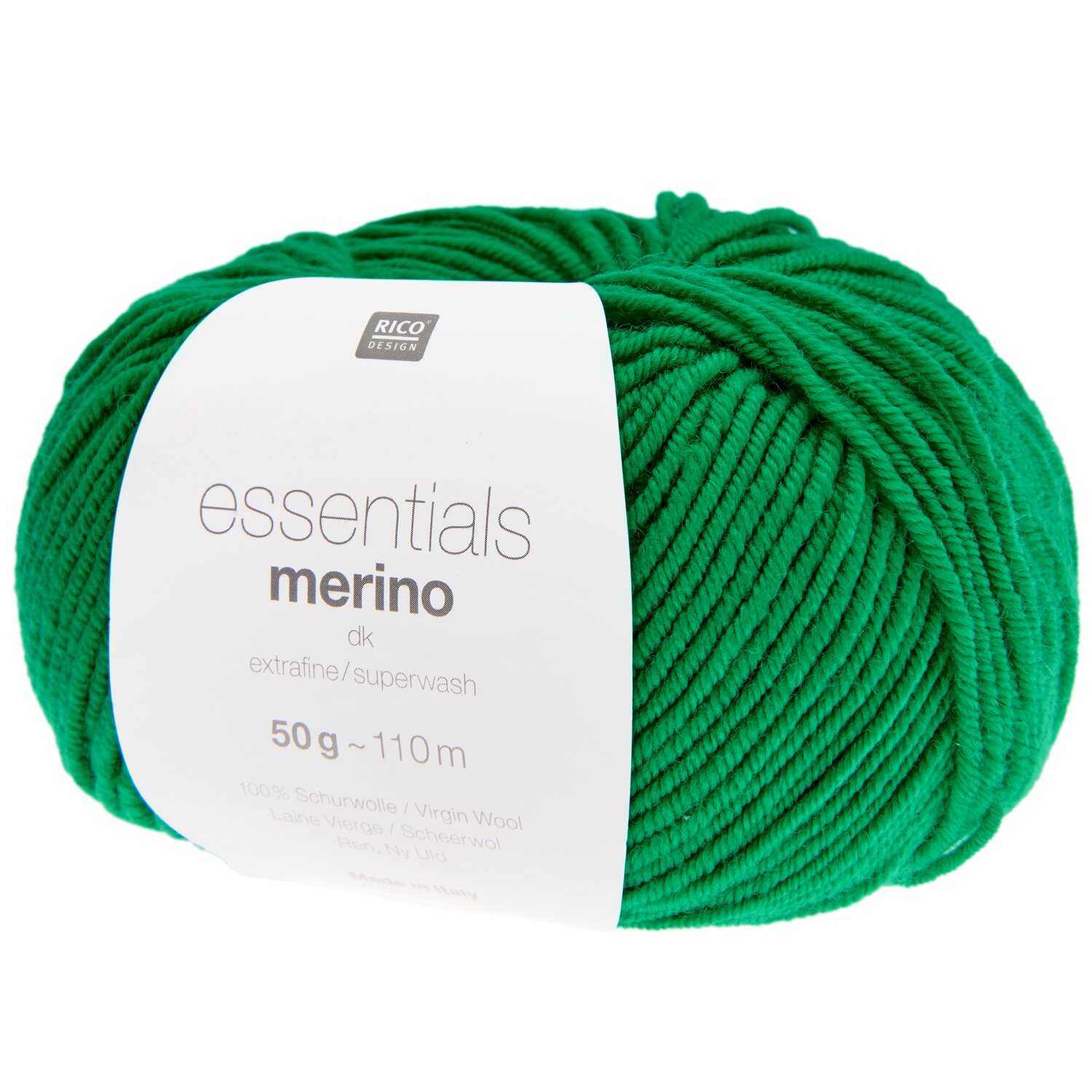 Essentials Merino dk 50g 110m Farbe Grün von Rico Design