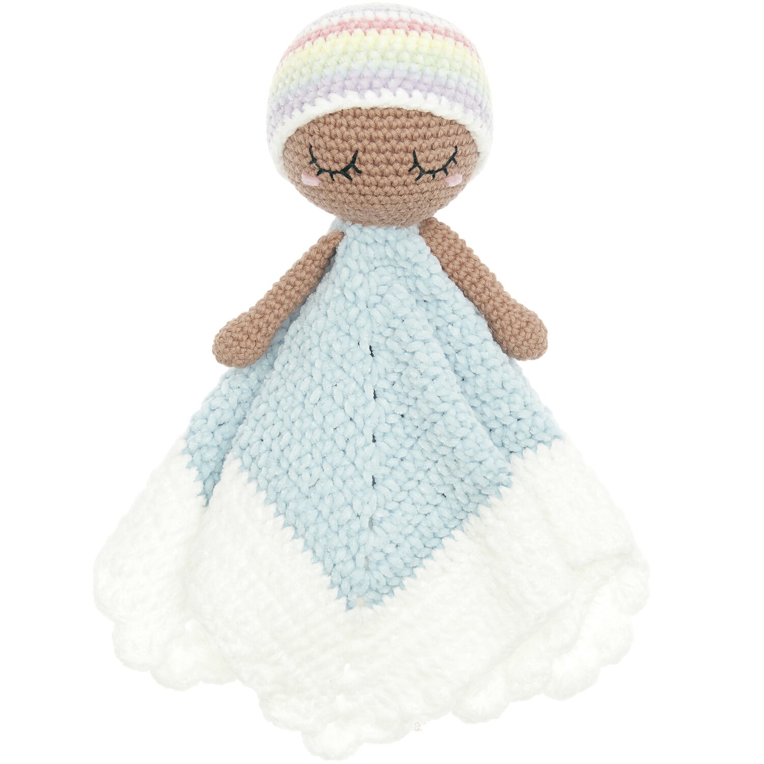 Häkelset Ricorumi Baby Blankies Pastel Rainbow
