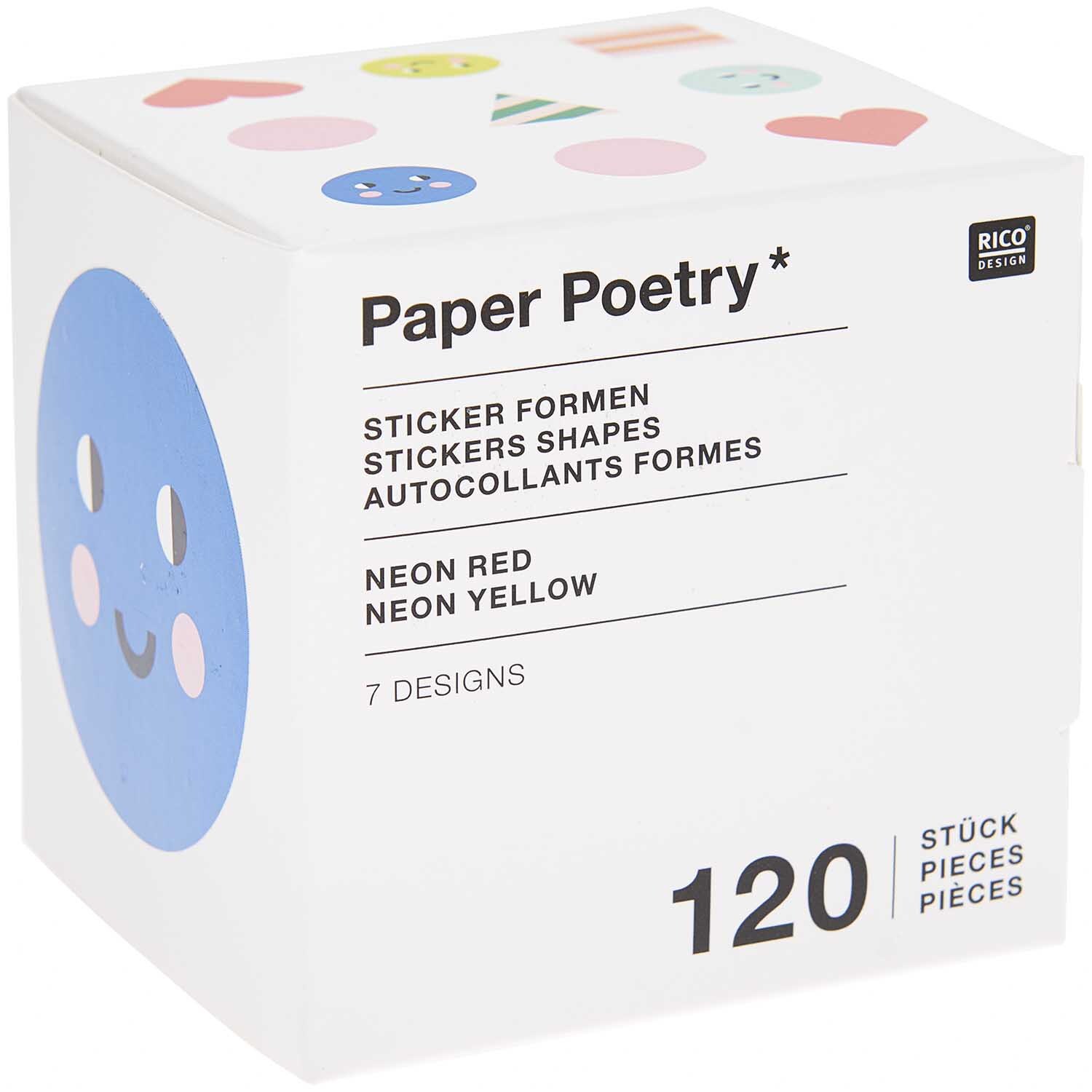 Paper Poetry Sticker Happy Birthday Formen 5,5cm 120 Stück auf der Rolle Paper Poetry Sticker Happy Birthday Formen 5,5cm 120 Stück auf der Rolle