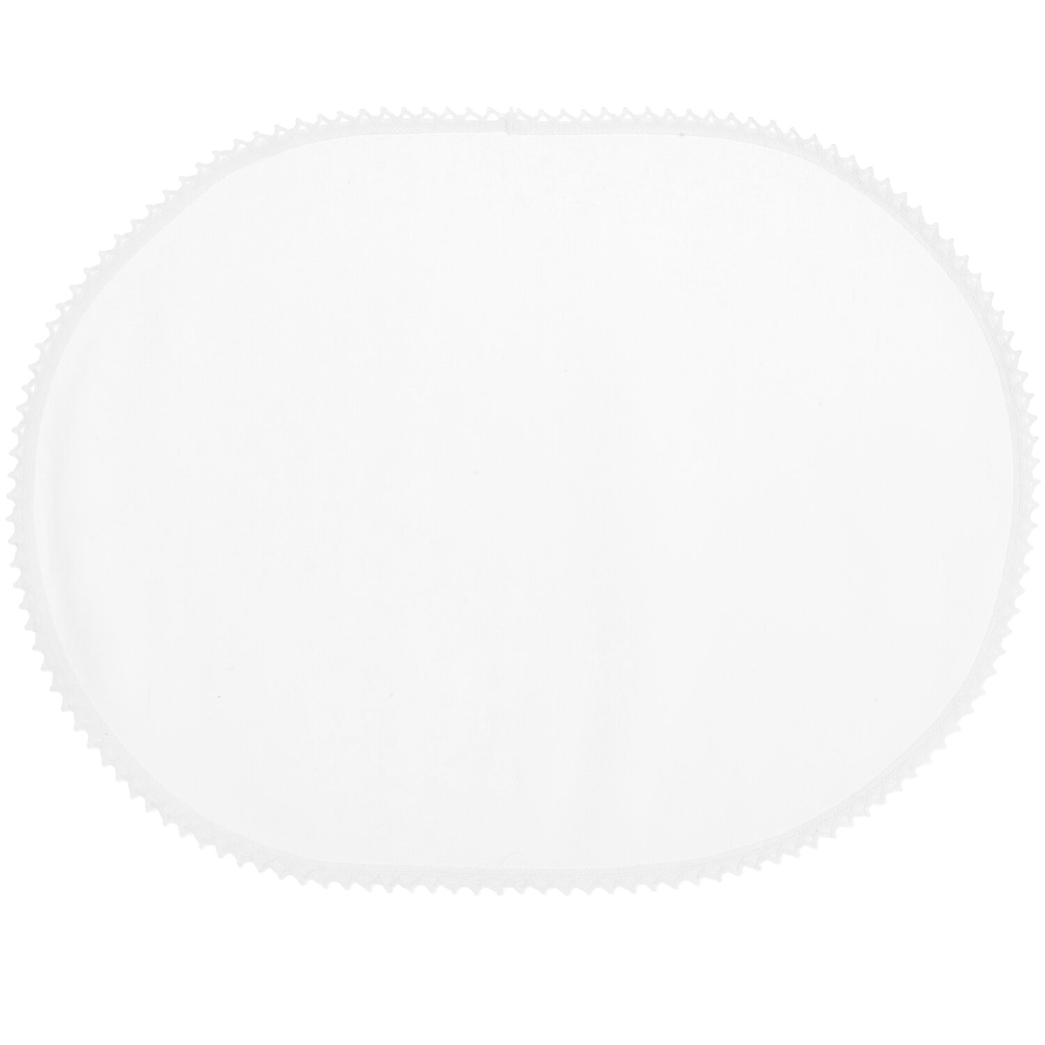 Platzsets mit Spitze Weiß oval  40x30cm von Rico Design