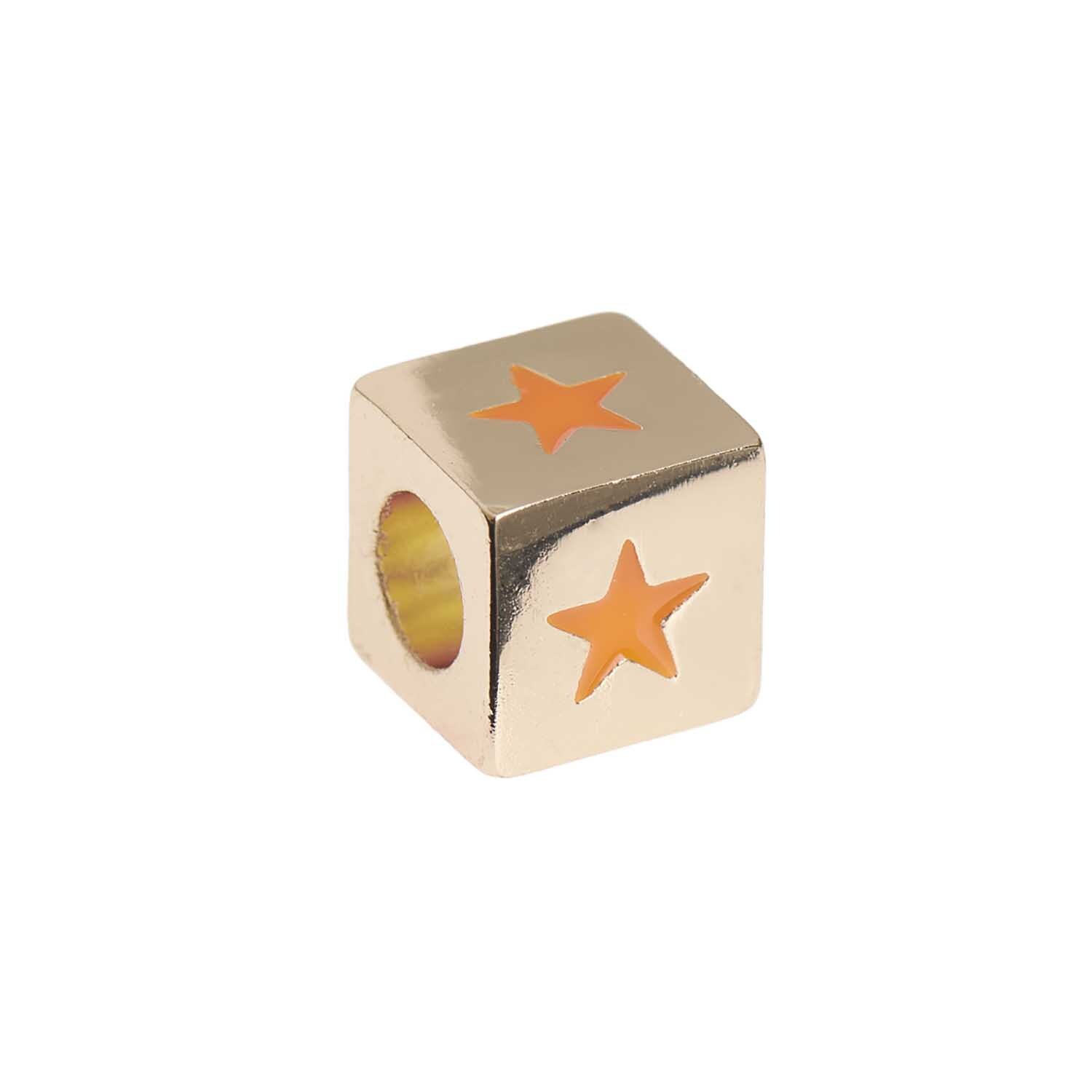 itoshii - Ponii Beads Würfel Stern gold 10x10x10mm itoshii - Ponii Beads Würfel Stern gold 10x10x10mm