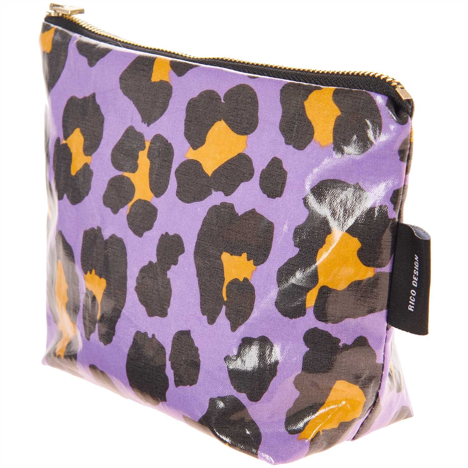Kosmetiktasche Acid Leo lila 21x14x7cm von Rico Design Kosmetiktasche Acid Leo lila 21x14x7cm von Rico Design