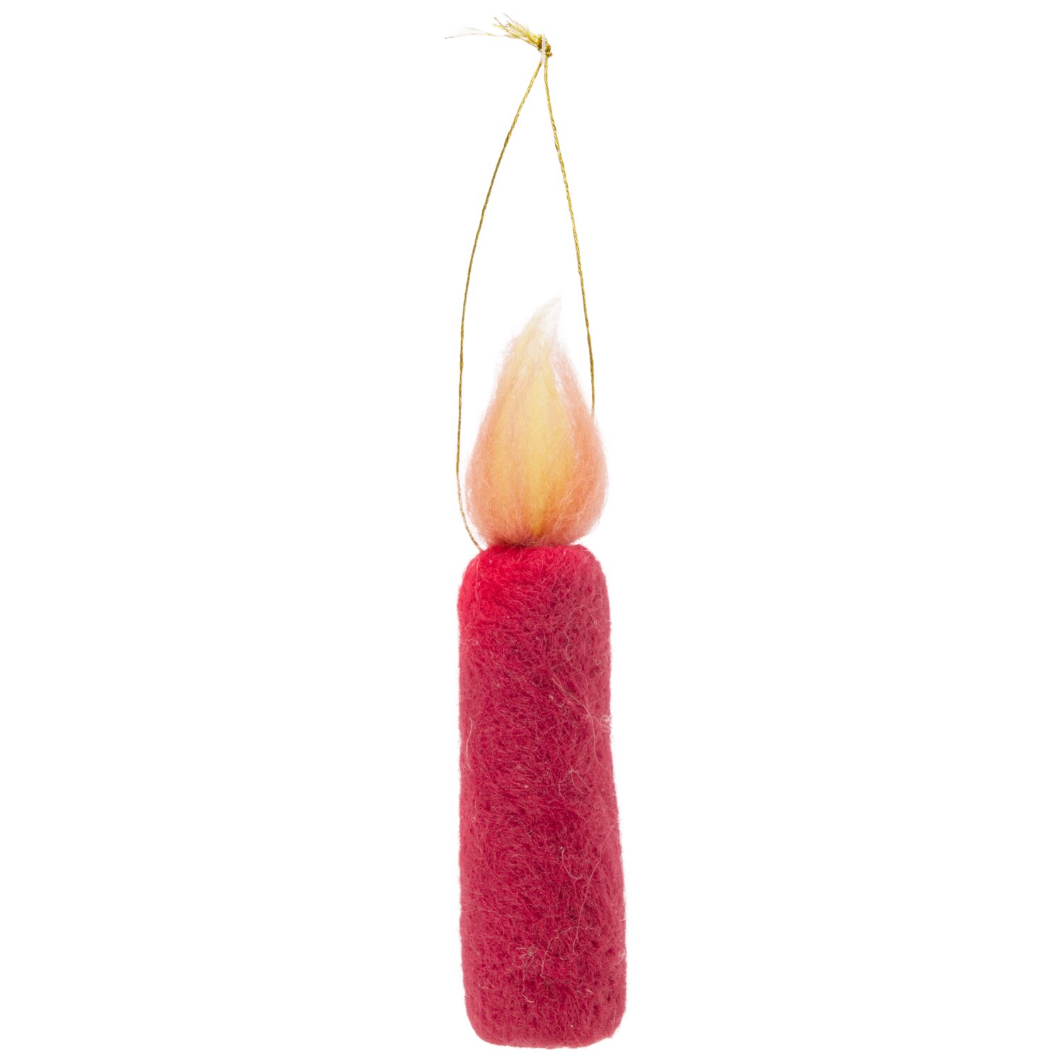 Anhänger-Kerze 11,5x2x2cm Farbe Rot von Rico Design