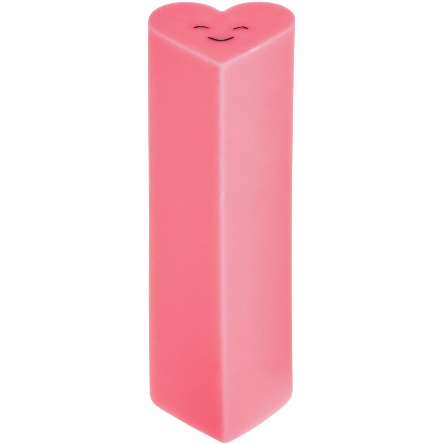Paper Poetry Radiergummi Chingu Herz in Rot, 1,4x1,2x4,5cm, lächelndes Design, ideal für Schule und Büro.