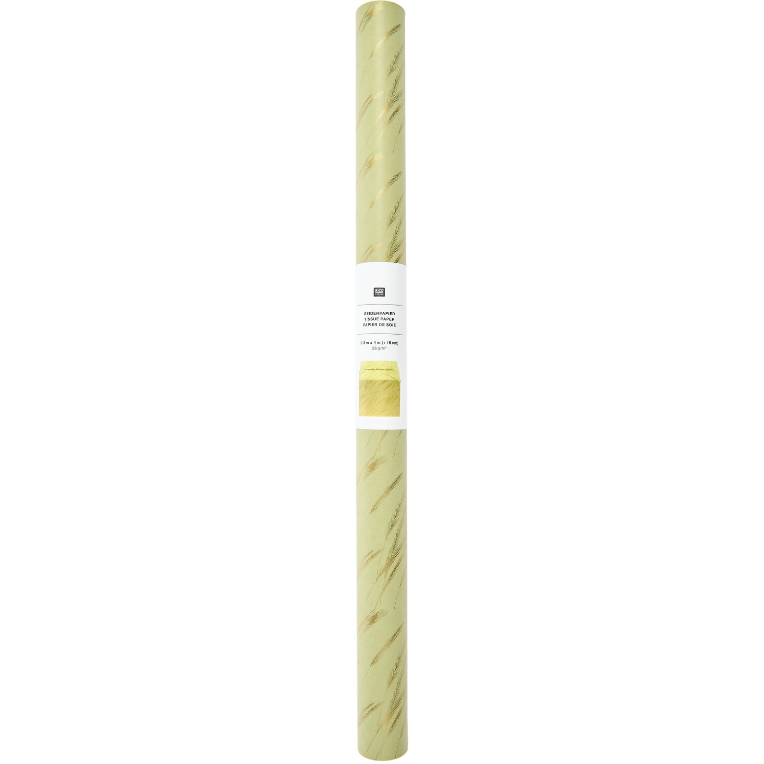 Seidenpapier Gräser Gold 0,5x4m von Rico Design