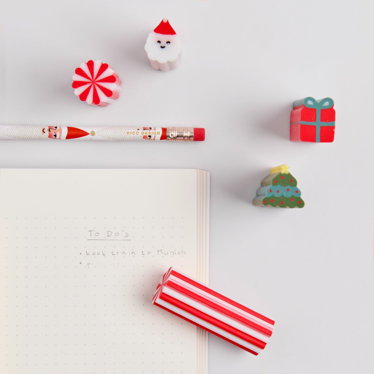 Paper Poetry Radiergummi Advent Candy Cane von Rico Design