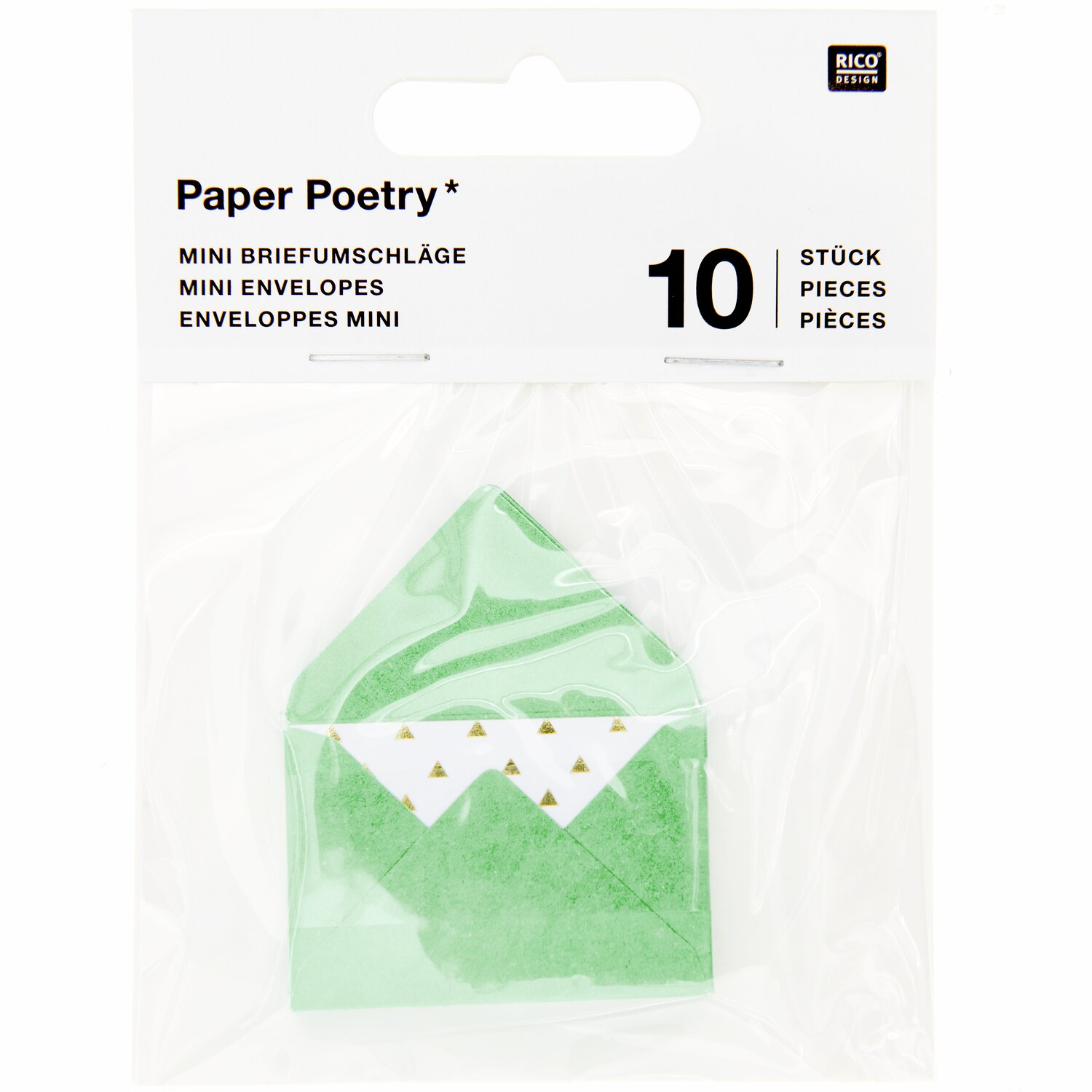 Paper Poetry Mini Briefe türkis 3x4,5cm 10 Stück Paper Poetry Mini Briefe türkis 3x4,5cm 10 Stück