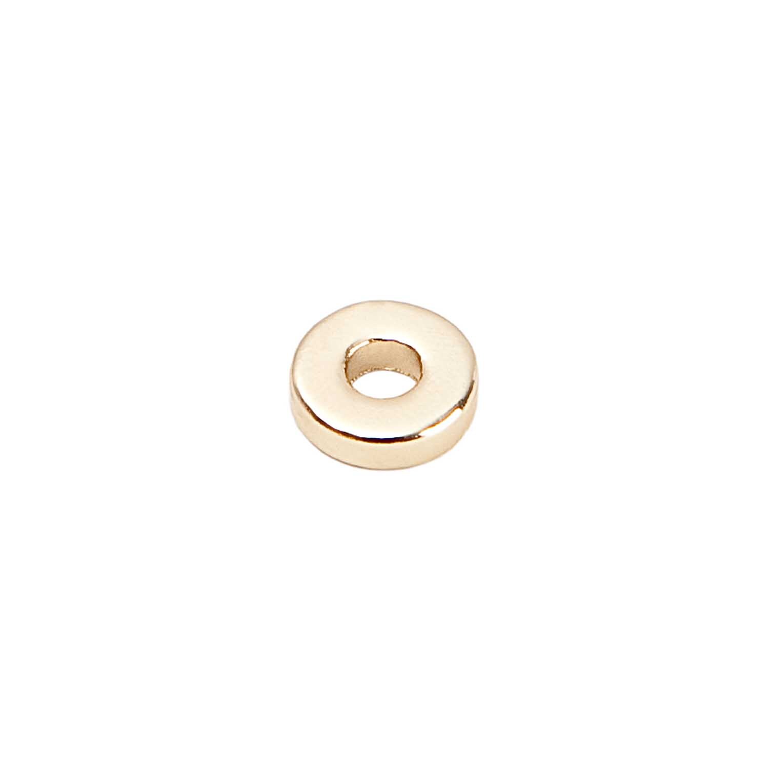 Scheibe rund gold 7mm 30 Stück
