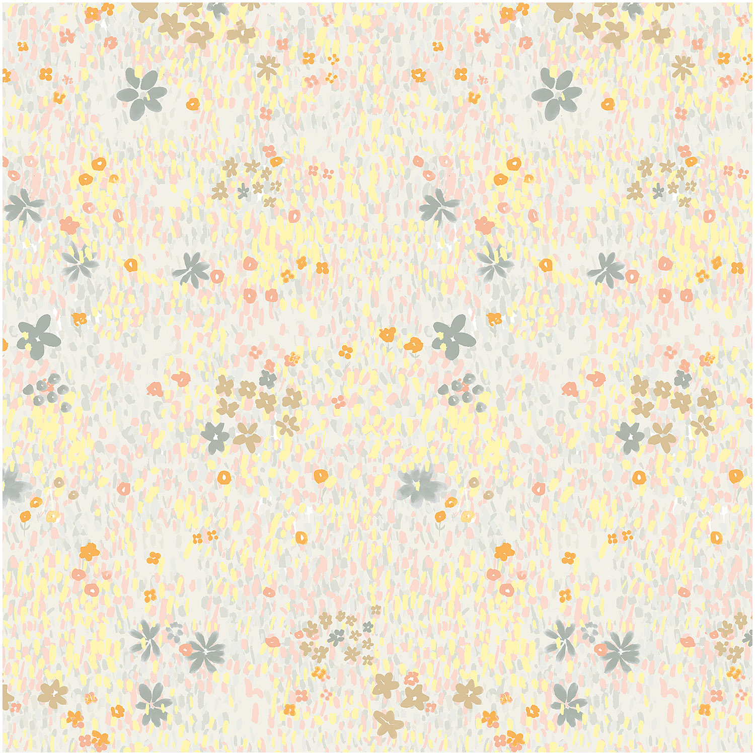 Musselin-Druckstoff Crafted Nature Blumenwiese Grau-Metallic 140cm Musselin-Druckstoff Crafted Nature Blumenwiese Grau-Metallic 140cm