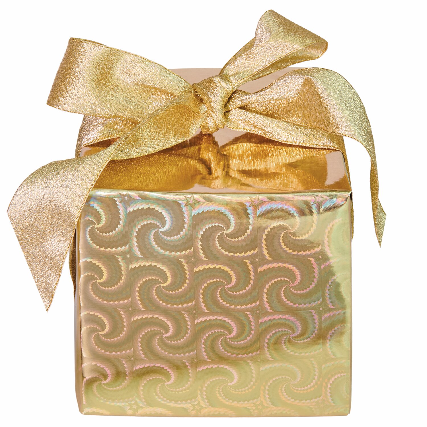 Paper Poetry Geschenkpapier holographisch mit Sternen 200x70cm 80g/m² Farbe Gold von Rico Design Paper Poetry Geschenkpapier holographisch mit Sternen 200x70cm, goldene Verpackung mit Schleife, ideal für festliche Anlässe.