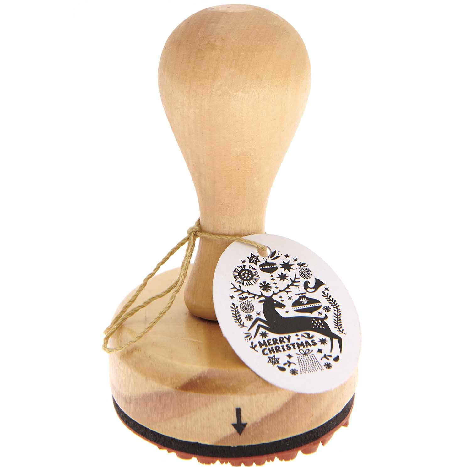 Stempel Merry X-MAS 5x7cm oval