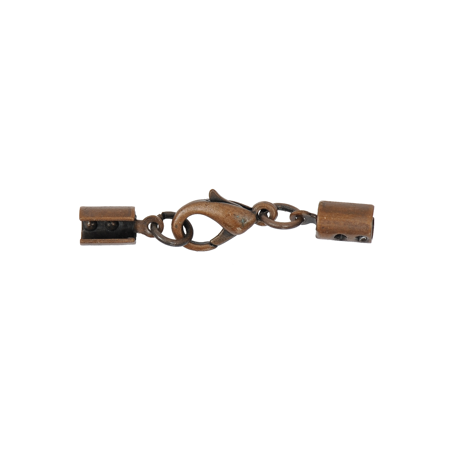 Lederbandverschluss kupferfarbig 3mm