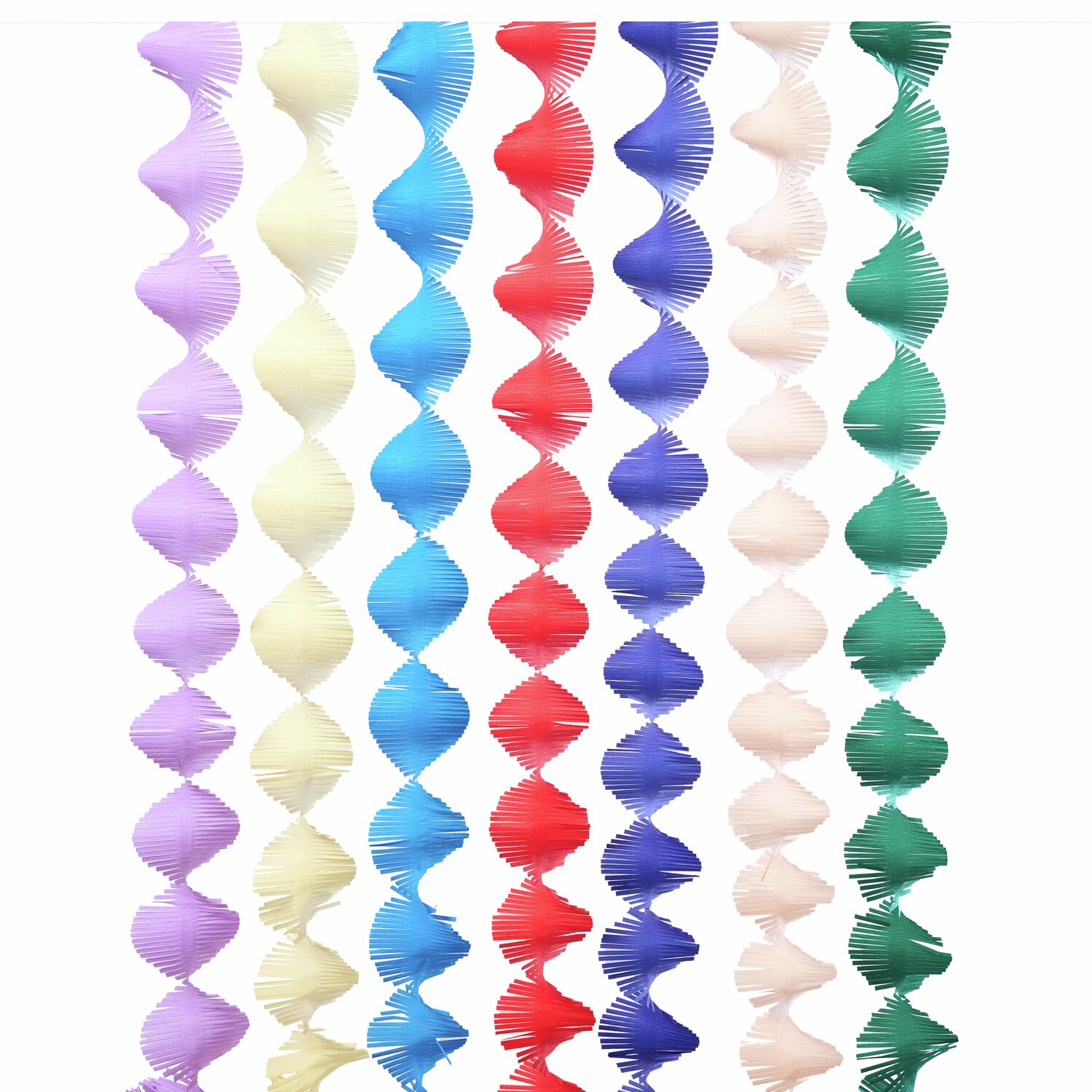 Krepp-Girlande gedreht Magic Rainbow