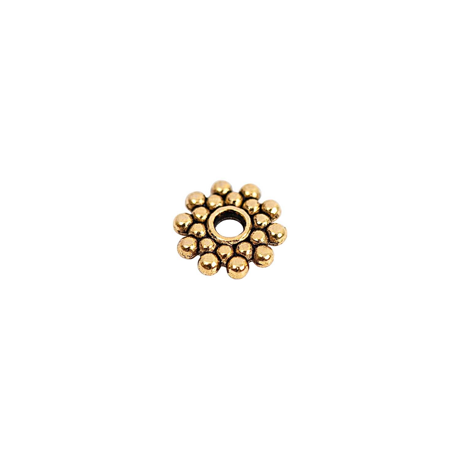 Scheibe rund gold 8x2mm 30 Stück