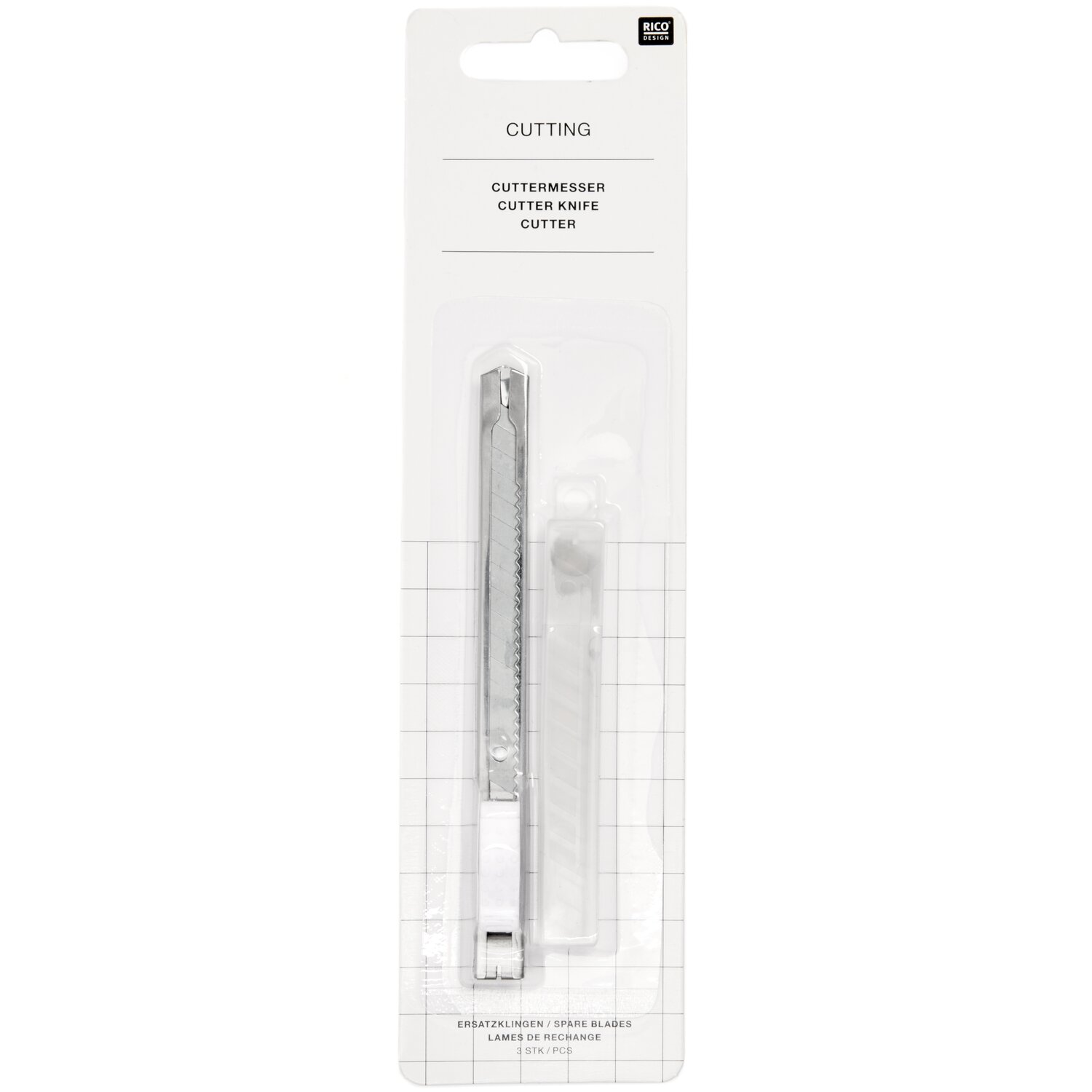 Cuttermesser 13cm incl. 3 Klingen von Rico Design