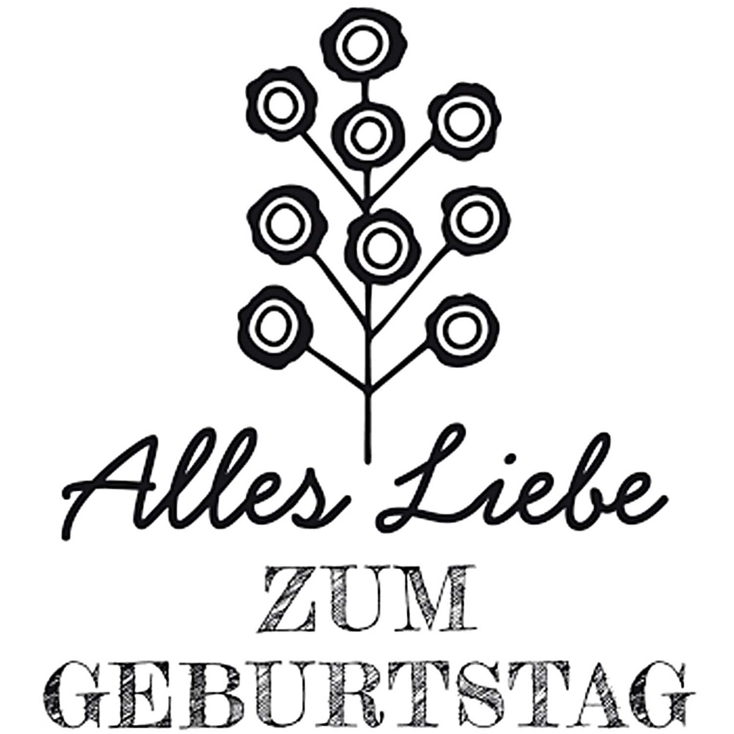 Stempel Alles Liebe 3,5cm rund