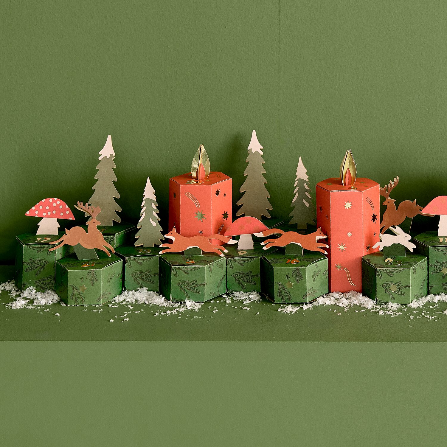 Adventskalender Bastelset Waldtiere von Rico Design