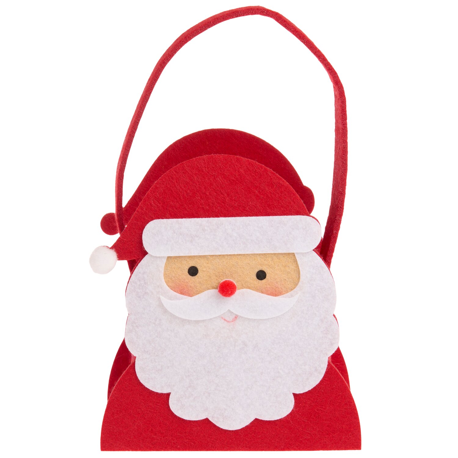 Filzkorb Santa Rot 22x13x6,5cm von Rico Design