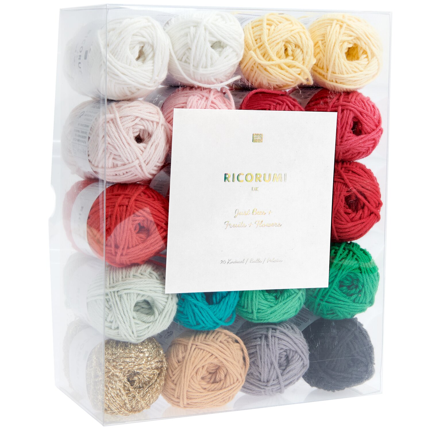 Garnset Just Bees + Fruits + Flowers 20-teilig von Rico Design