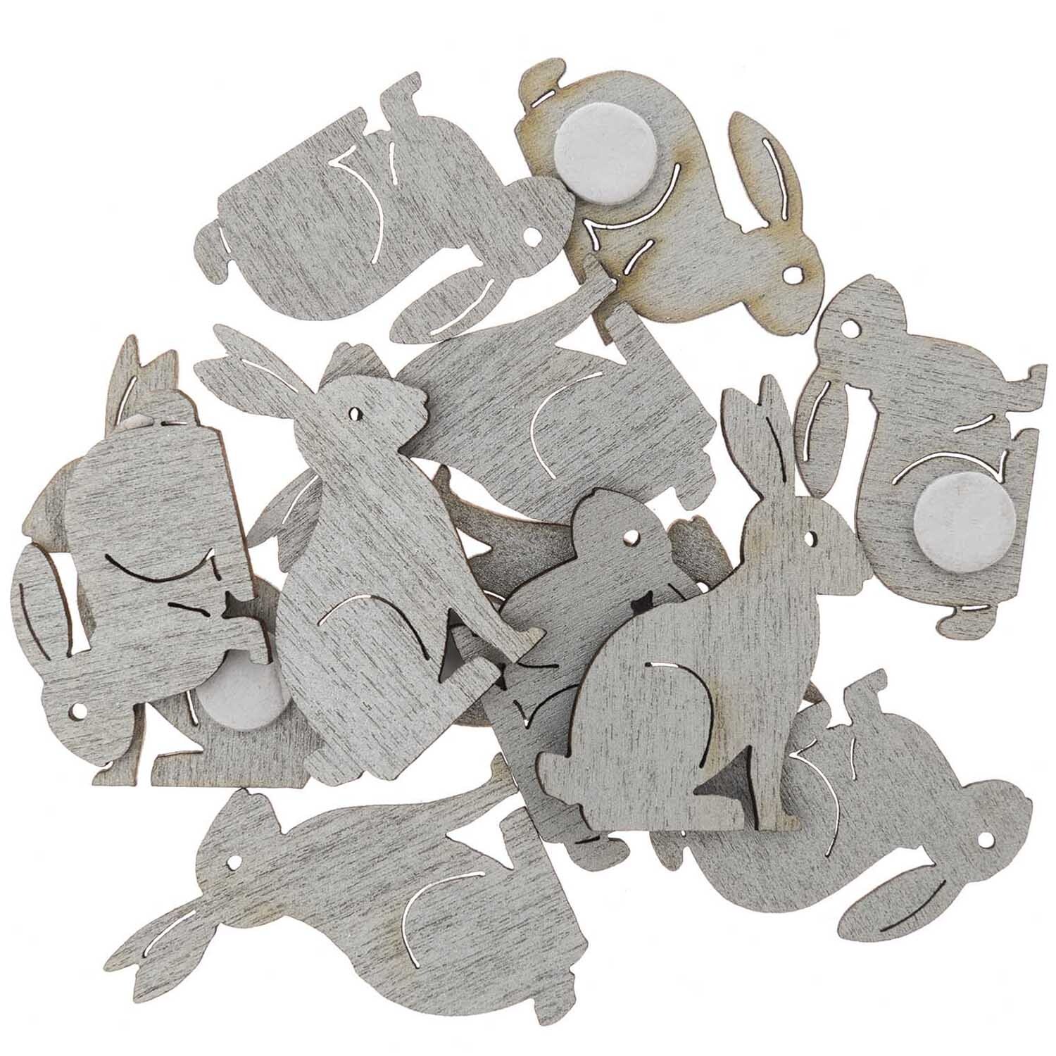 Holzsticker Hase klein 12 Stück Holzsticker Hase klein 12 Stück